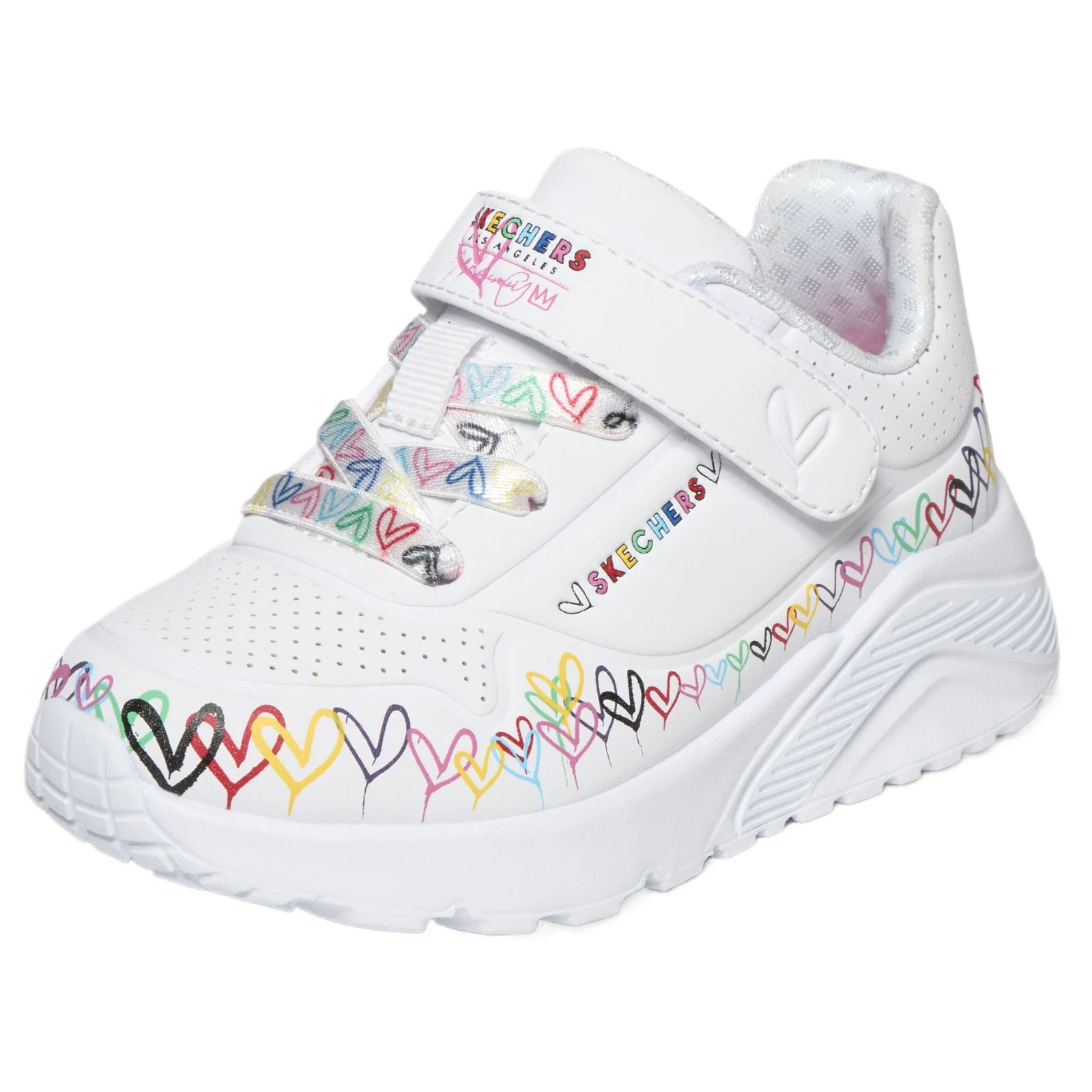 Skechers Uno Lite Heart Craze Infant Girls Shoes - Image 6