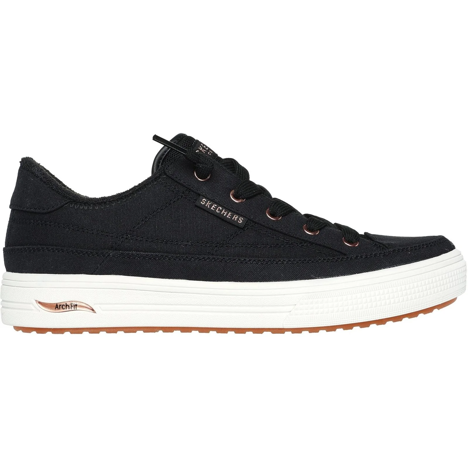Skechers Womens Arch Fit Arcade - Meet Ya There Trainers Black