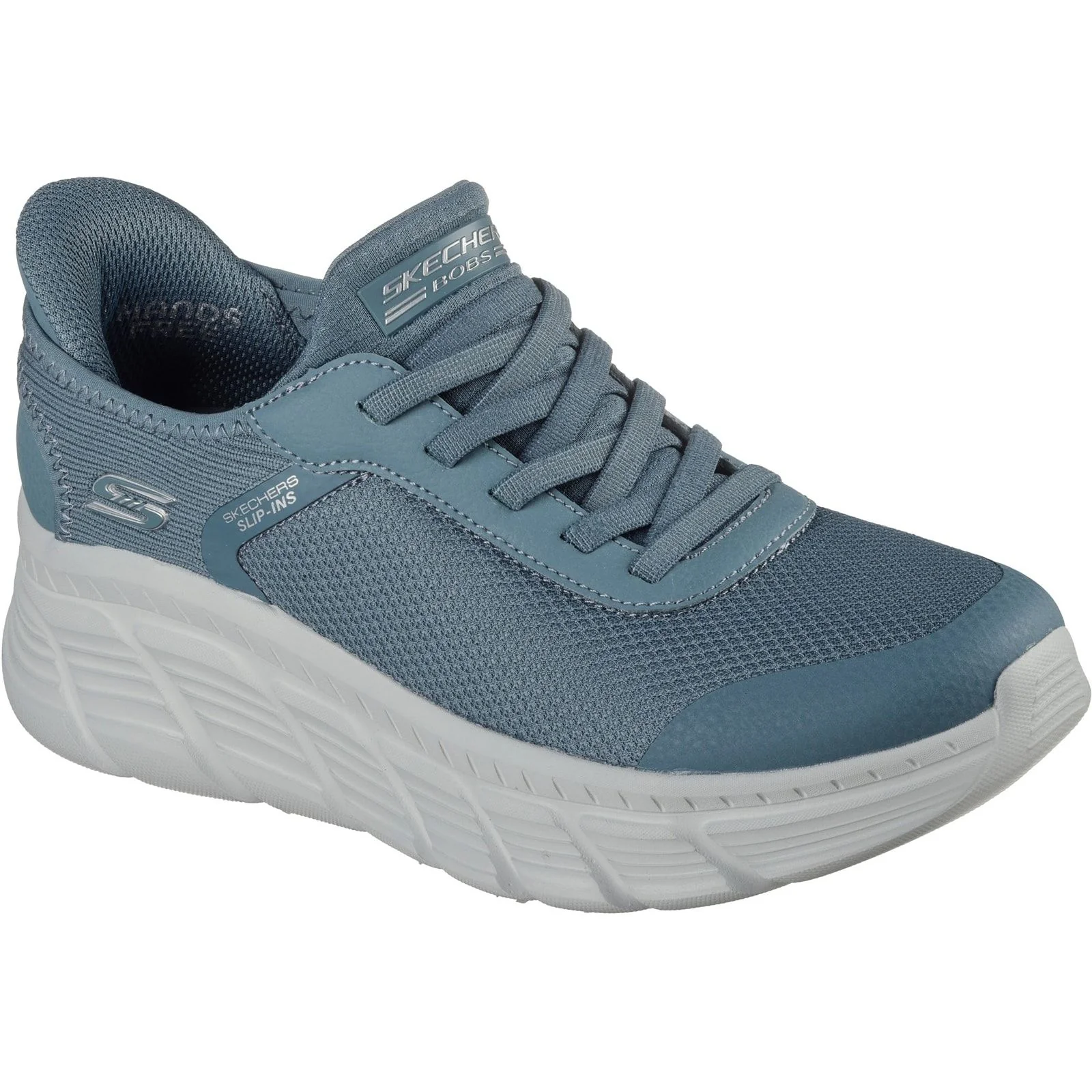 Skechers Womens BOBS Flex Hi Linear Force Trainers Slate - Image 5