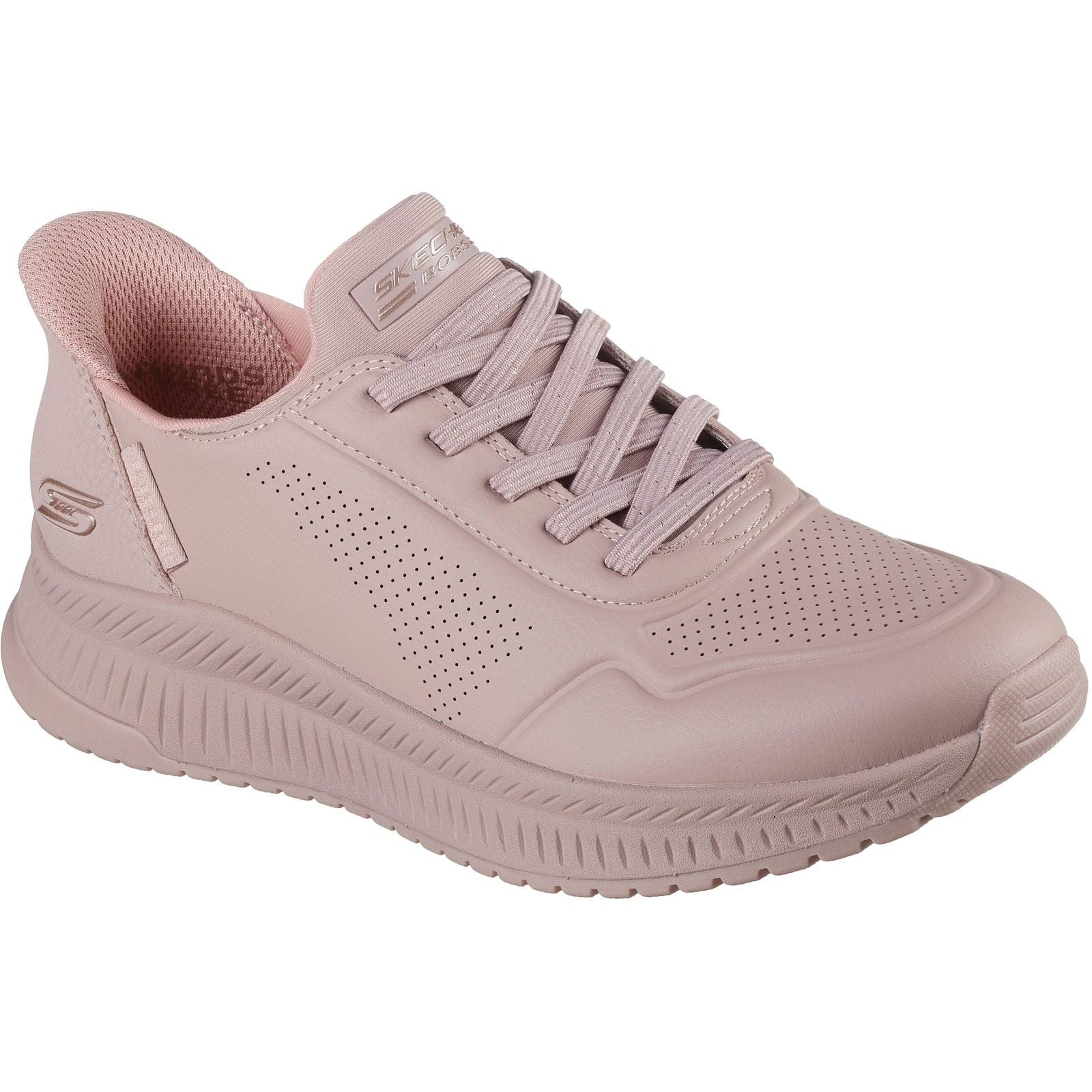 Skechers Womens BOBS Squad 4 Key Look Trainers Blush - Image 5