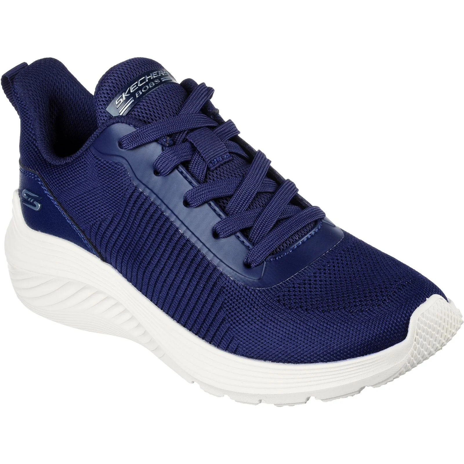 Skechers Womens Bobs Squad Waves Shoes Navy - Image 5