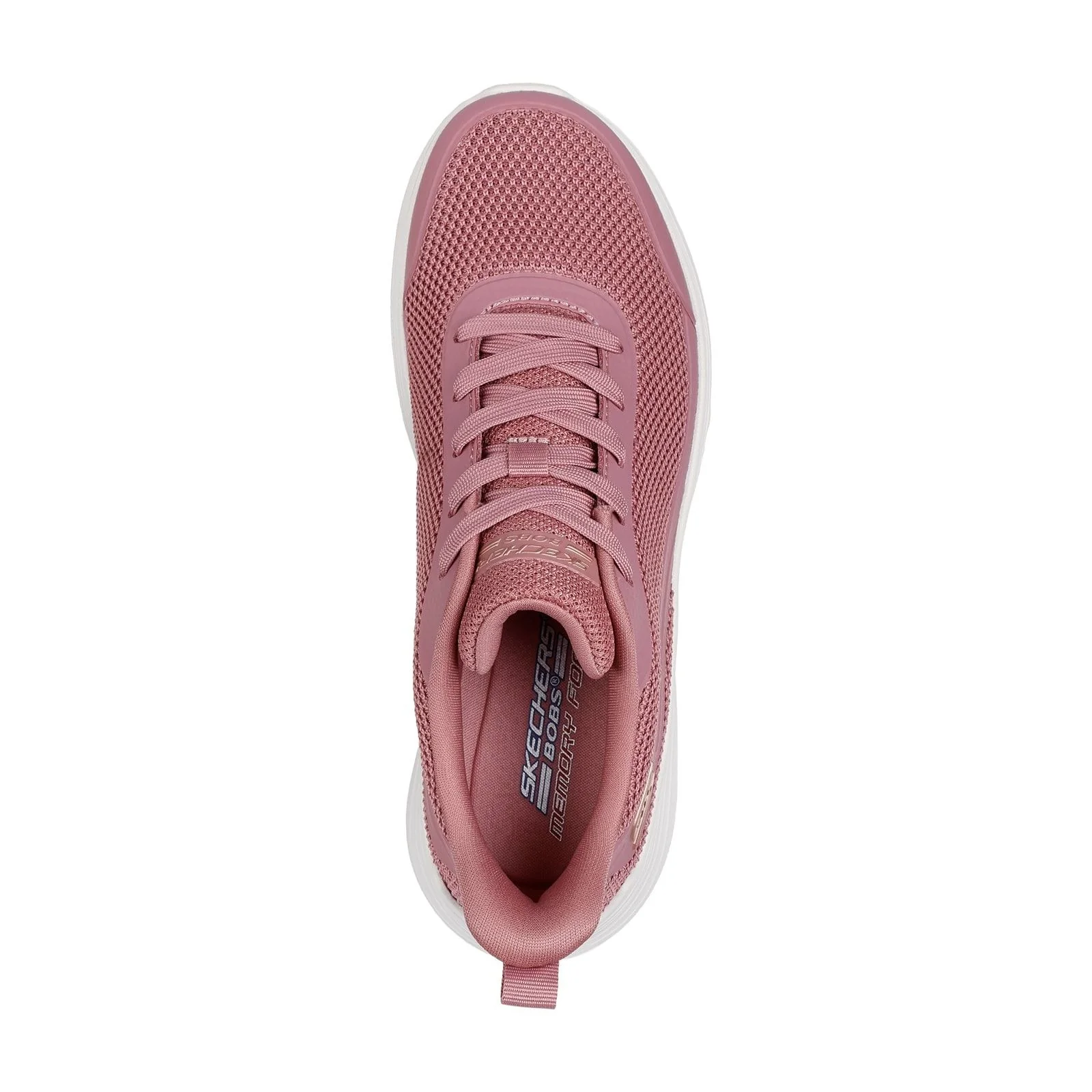 Skechers Womens Bobs Squad Waves Still Wading Trainers Rose - Image 4