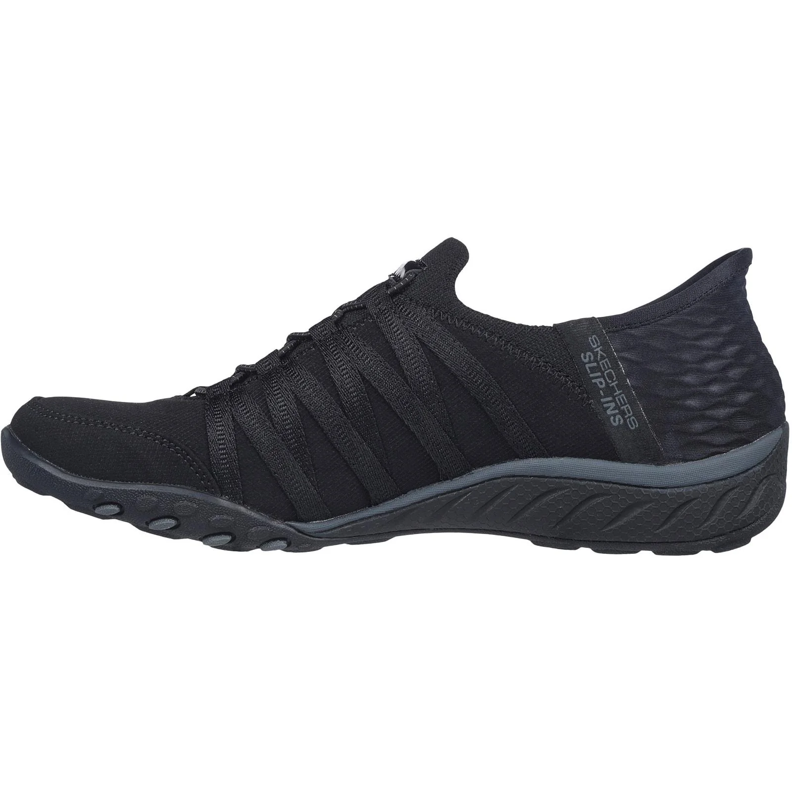 Skechers Womens Breathe-Easy - Roll-With-Me Shoe Black - Image 2