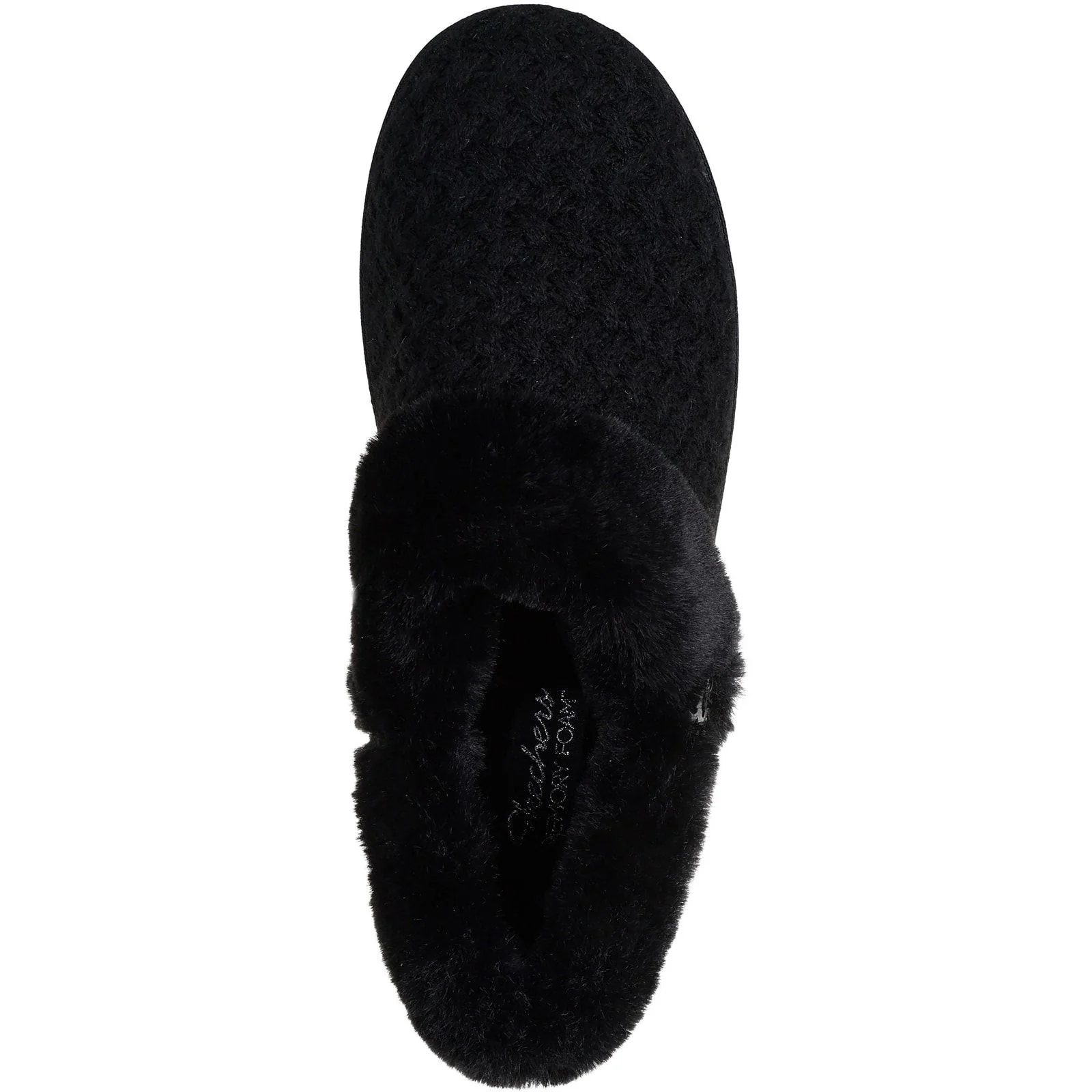 Skechers Womens Cozy Campfire Frosty Promise Slippers Black - Image 3