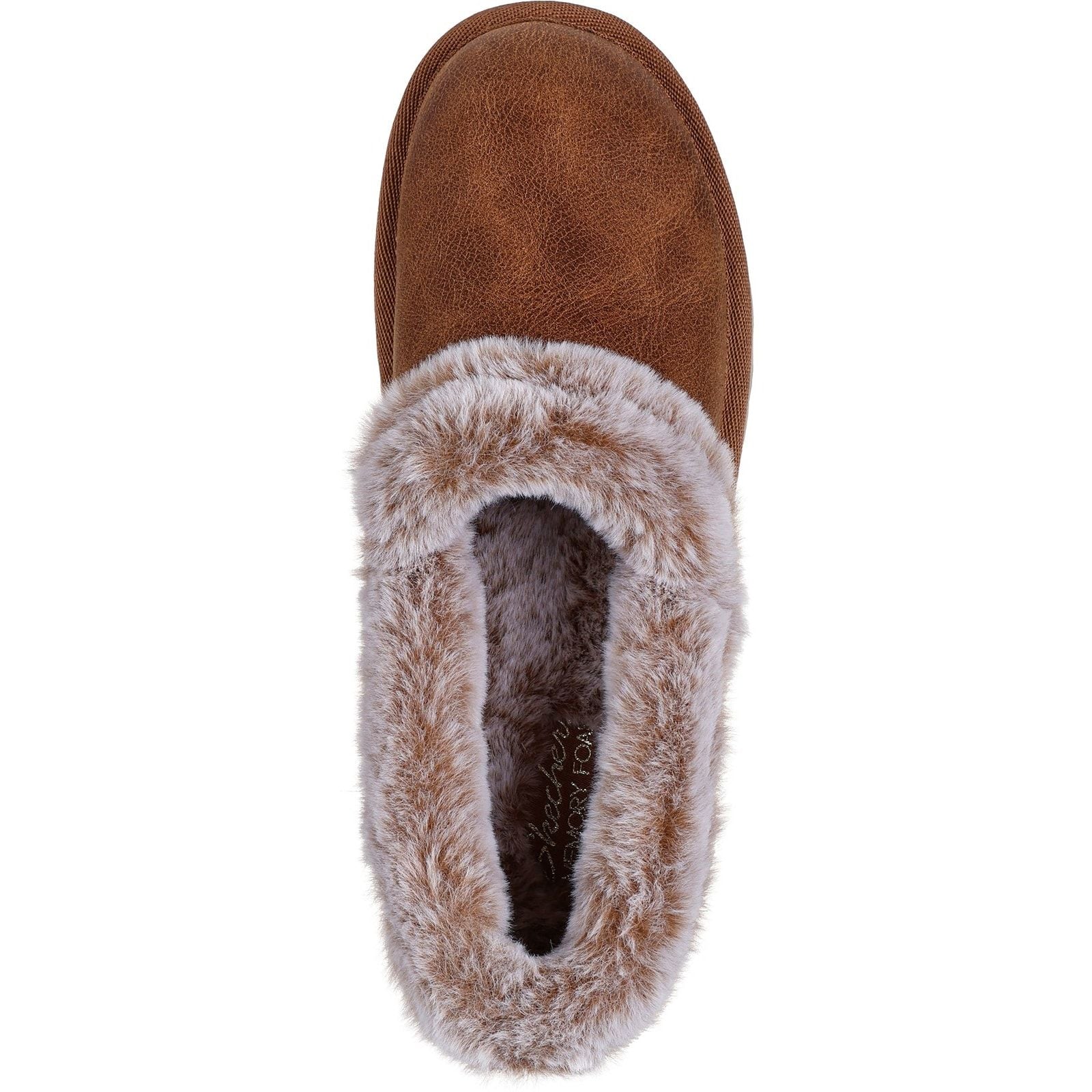 Skechers Womens Cozy Up Slippers Chestnut - Image 3