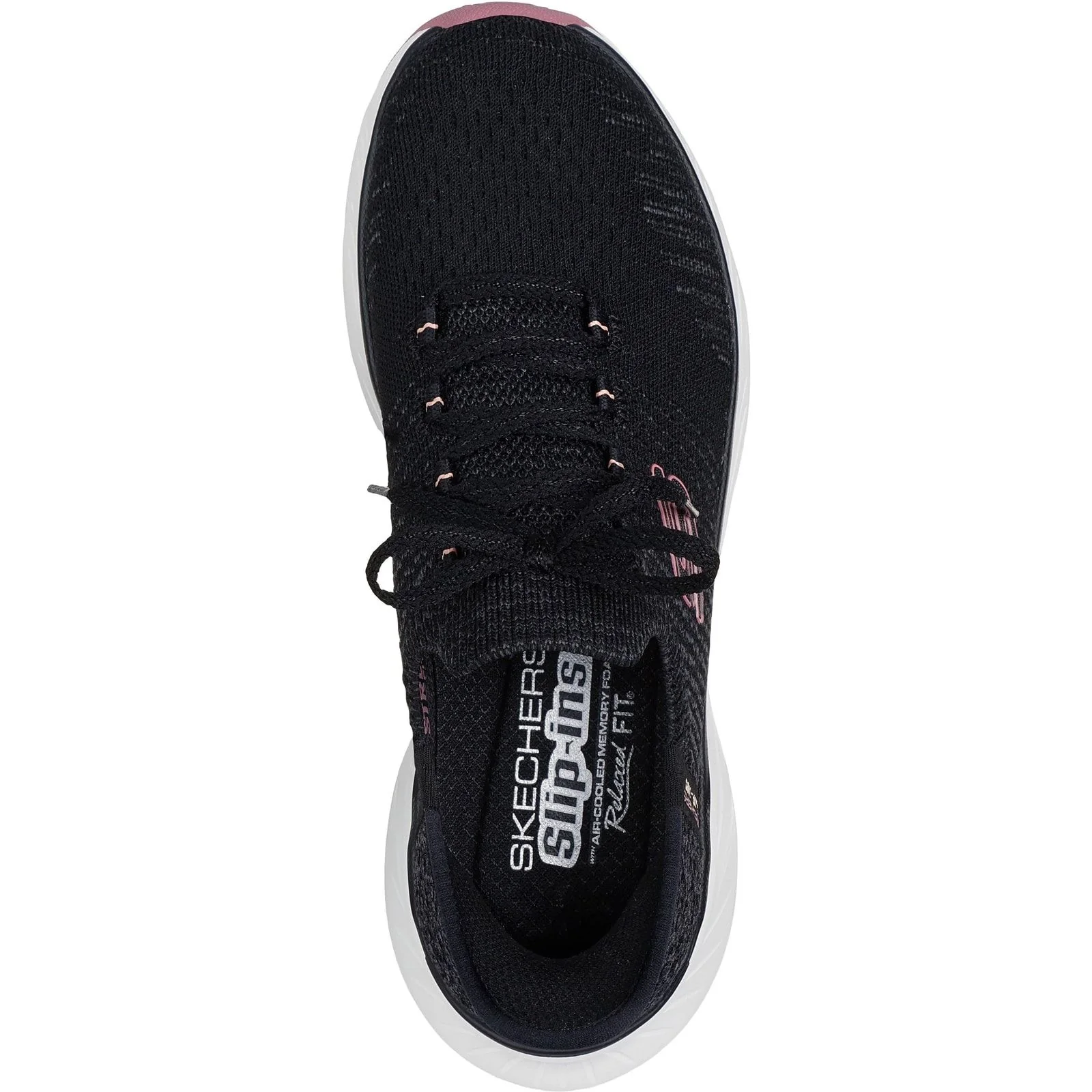 Skechers Womens Edgeride Impression Shoes Black/Pink - Image 4