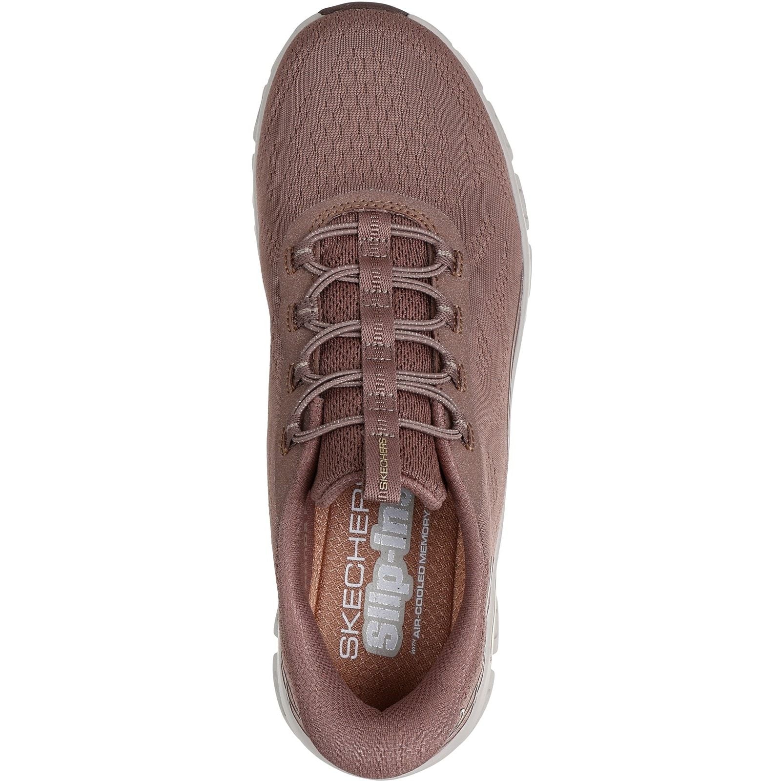 Skechers Womens Glide-Step Elevate Amaze Trainers Brown - Image 3