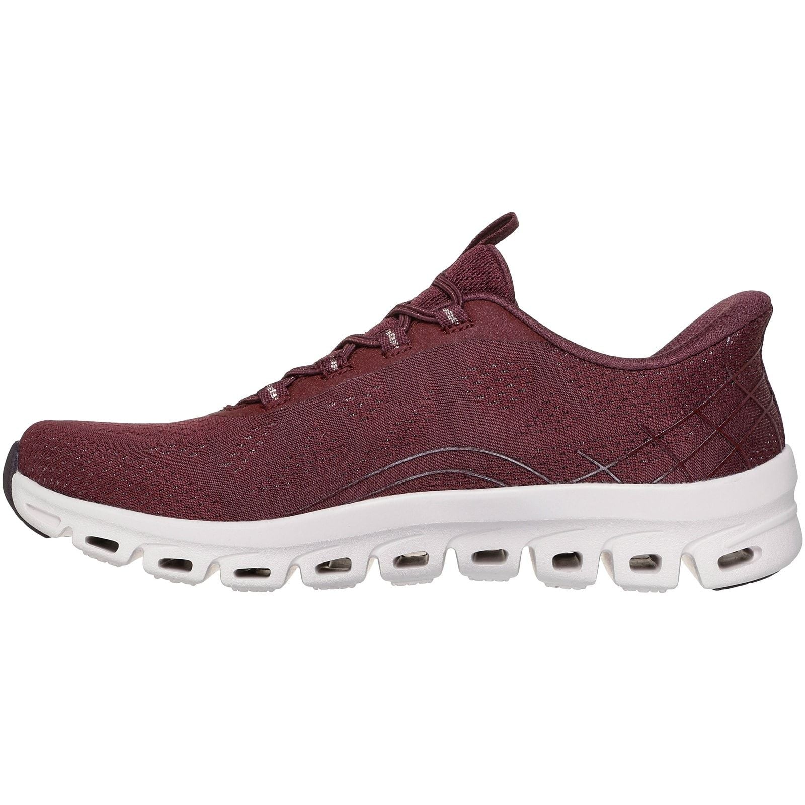 Skechers Womens Glide-Step Elevate Amaze Trainers Burgundy - Image 2