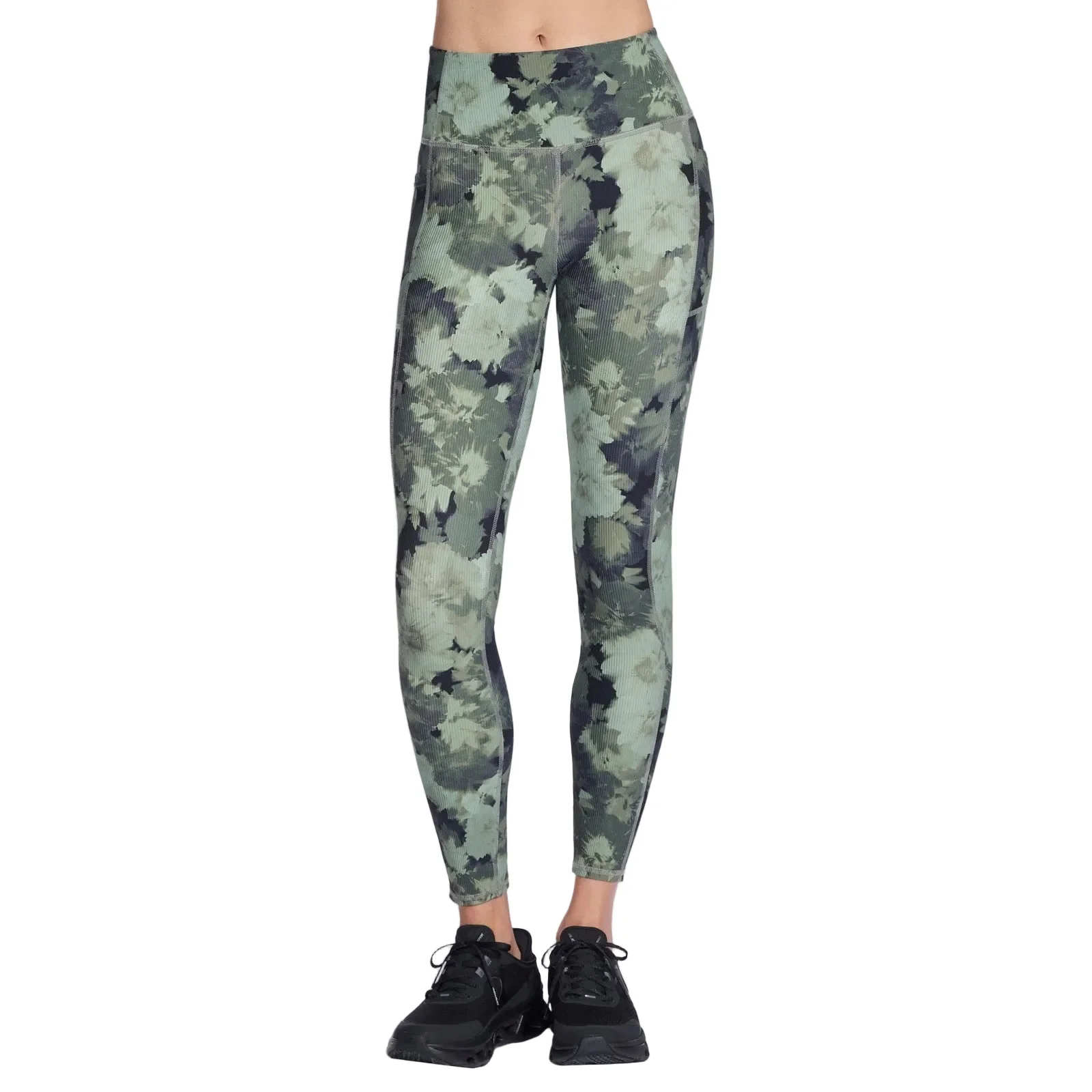 Skechers Womens GO FLEX Rib Inbloom Legging Inbloom Green
