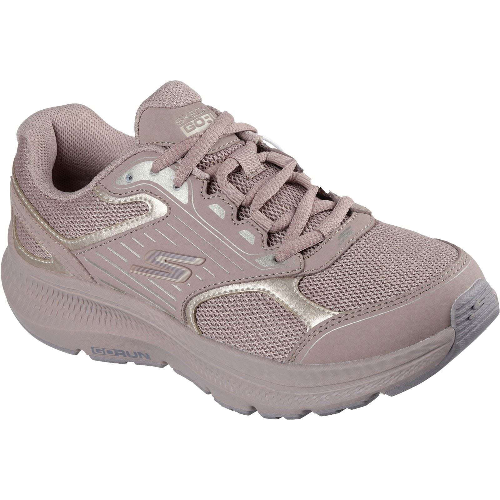 Skechers Womens GO RUN Consistent 2.0 Advantage Trainer Light Brown/Gold - Image 5