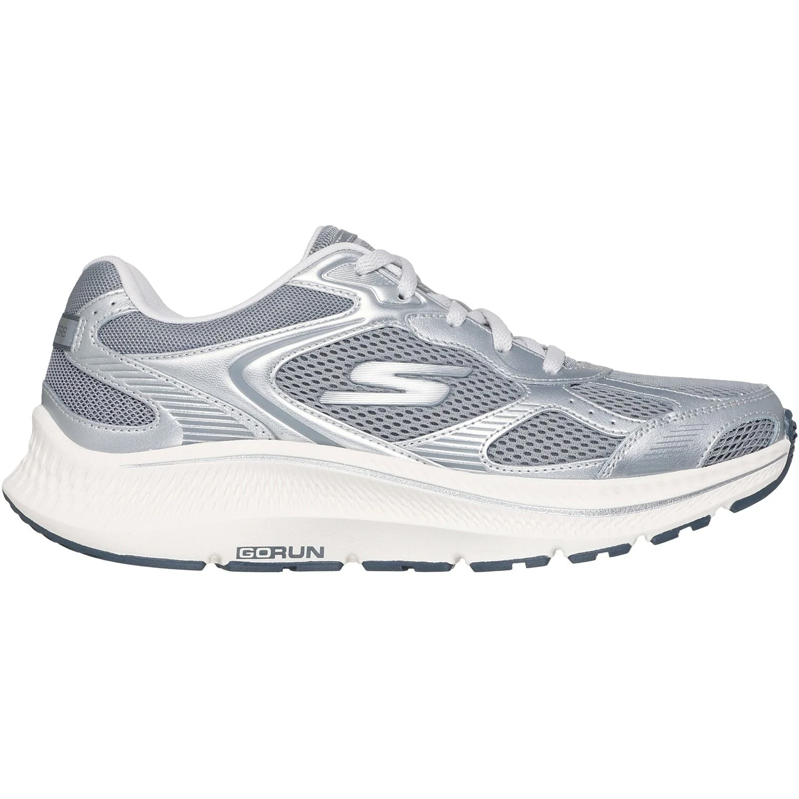 Skechers Womens GO RUN Consistent 2.0 Volt Trainer Grey/Silver