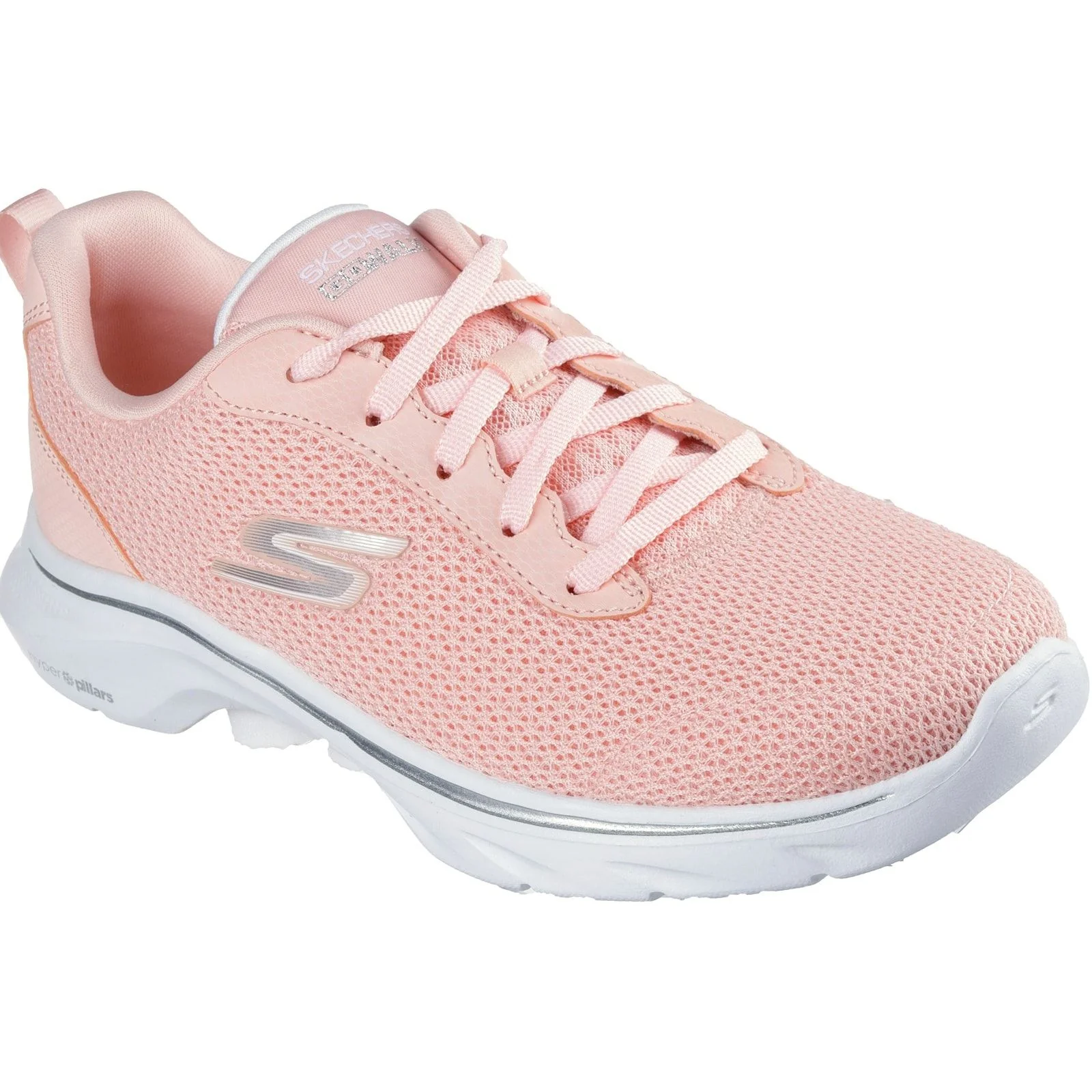 Skechers Womens Go Walk 7 Kaylor Trainer Peach - Image 5
