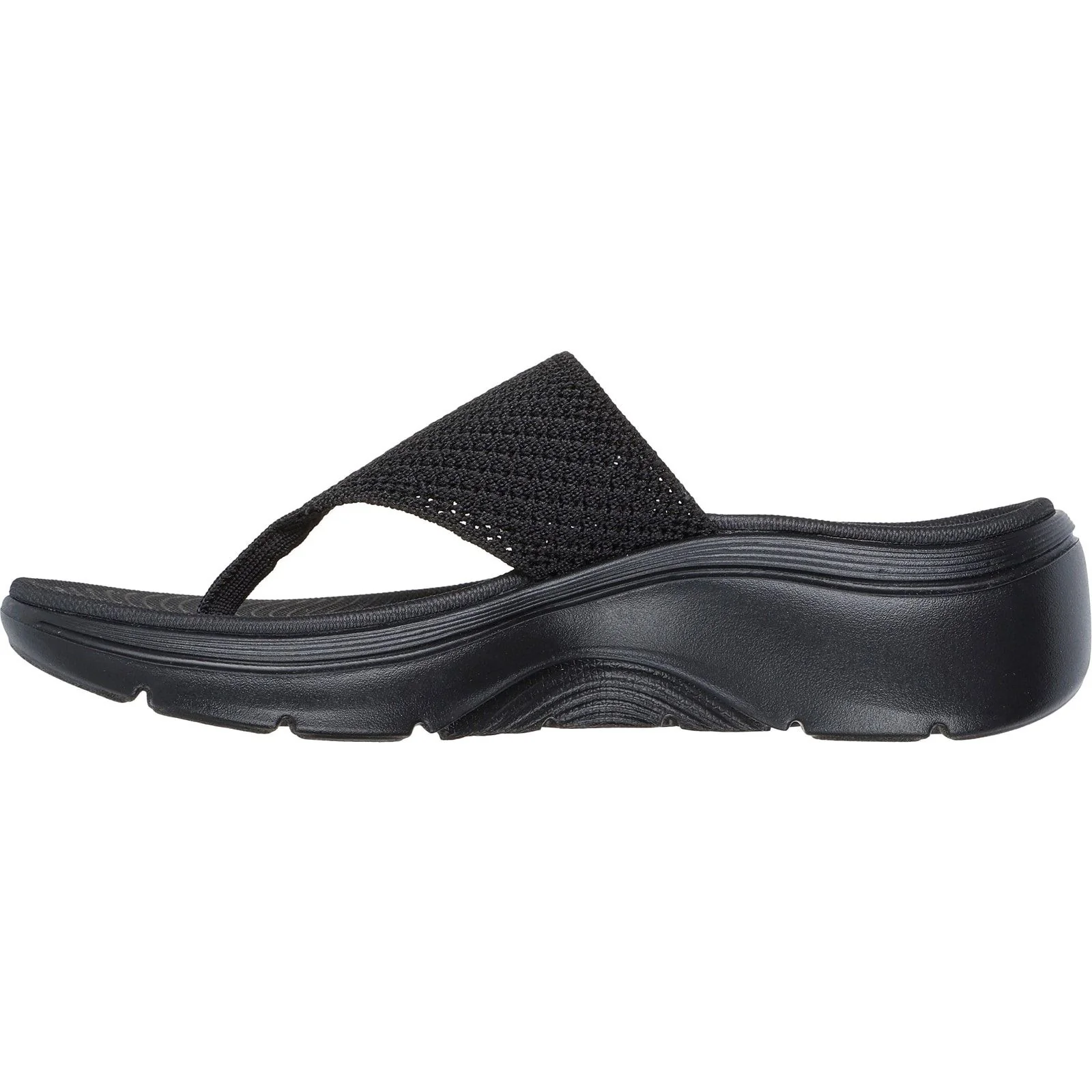 Skechers Womens Go Walk Arch Fit 2.0 Sandal Black - Image 2