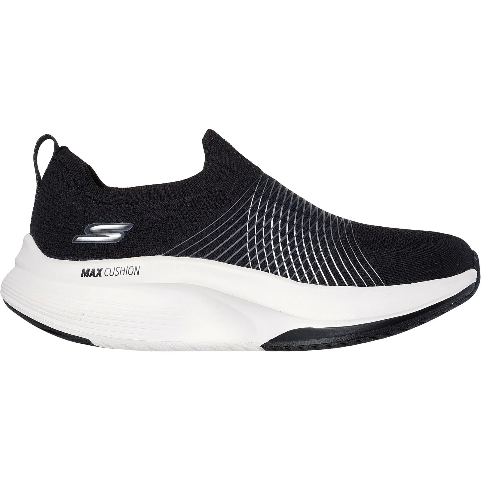 Skechers Womens GO WALK Max Walker Sally Shoes Black/White