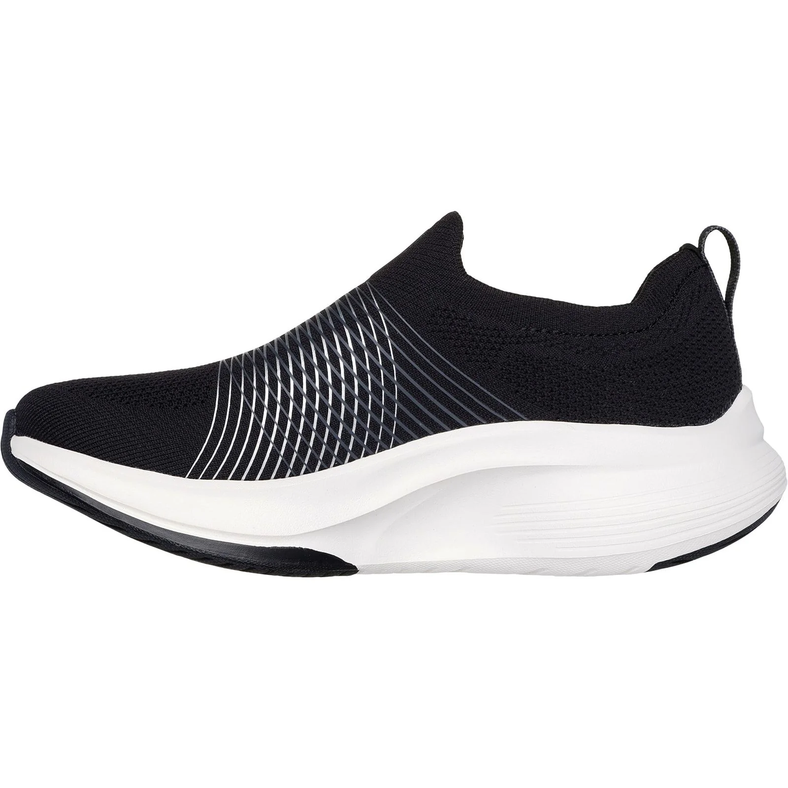 Skechers Womens GO WALK Max Walker Sally Shoes Black/White - Image 2