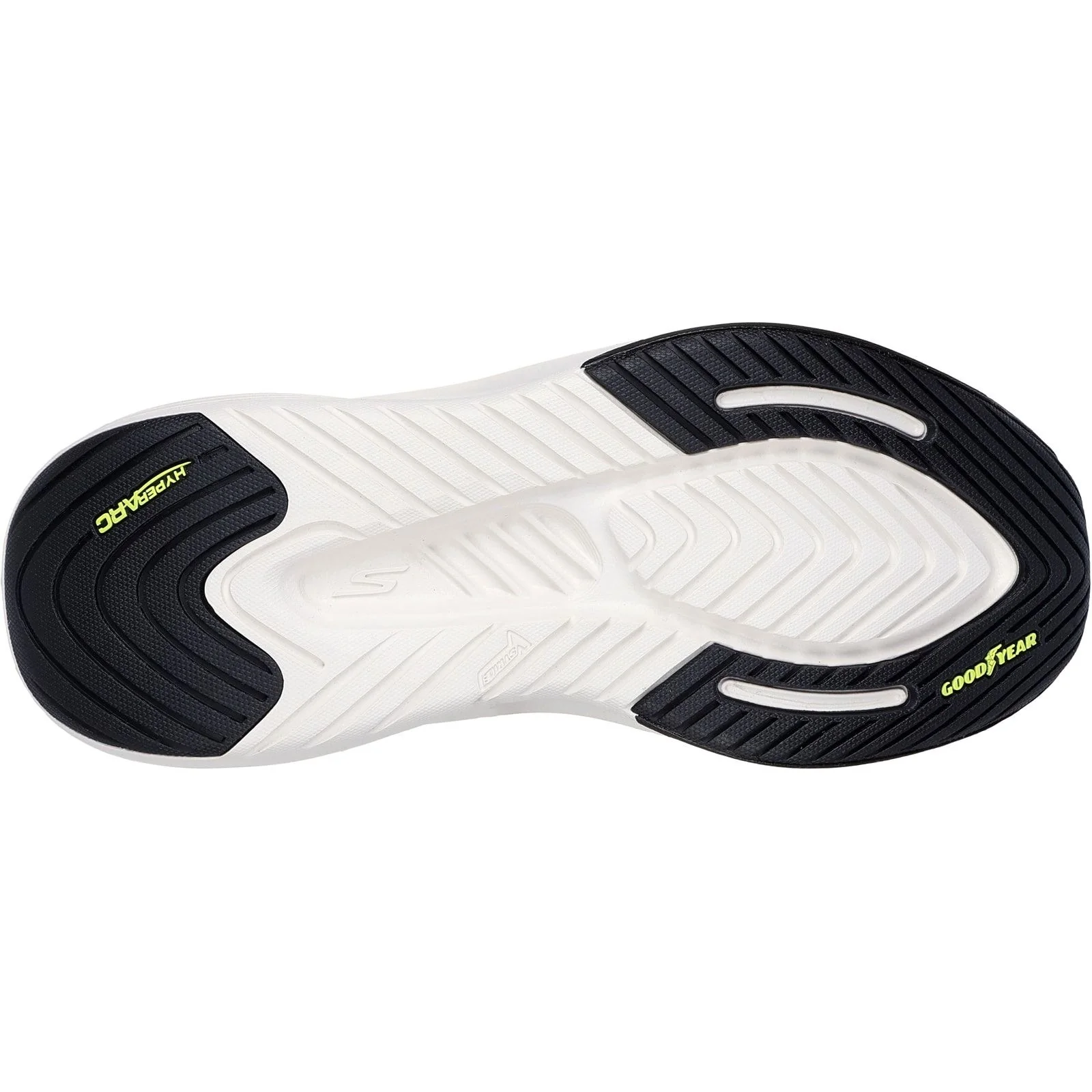 Skechers Womens GO WALK Max Walker Sally Shoes Black/White - Image 3