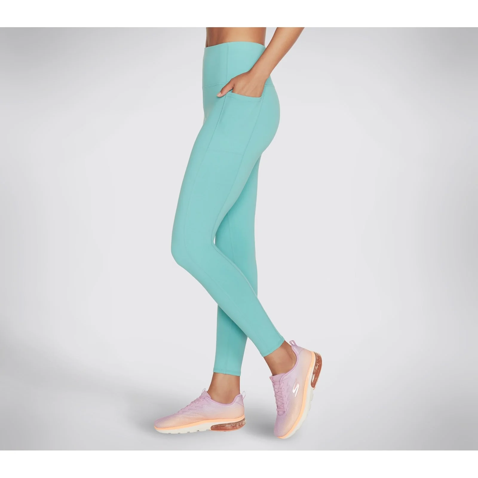 Skechers Womens GOWALK Wear High Waisted Legging Porcelain - Image 3