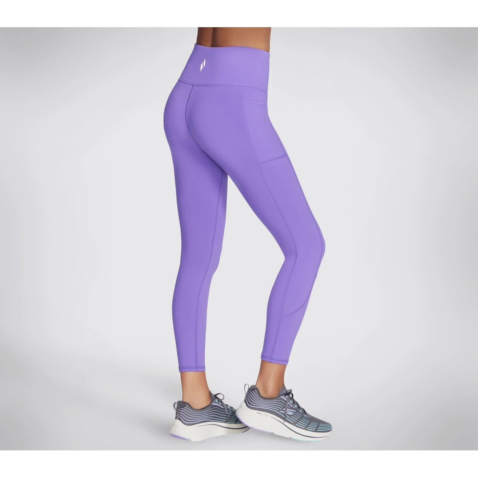 Skechers Womens GOWALK Wear High-Waisted 7/8 Legging Neon Pink/Purple - Image 2