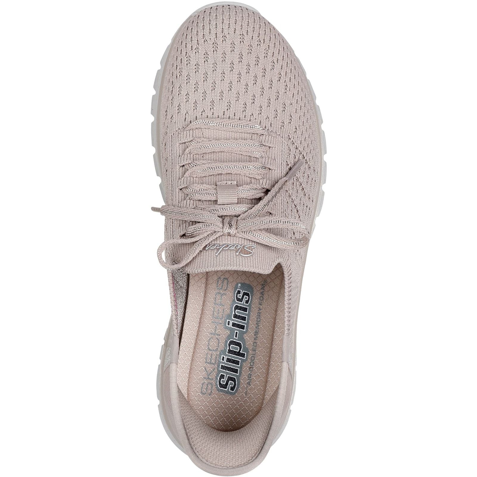 Skechers Womens Graceful First Blush Trainer Taupe - Image 4