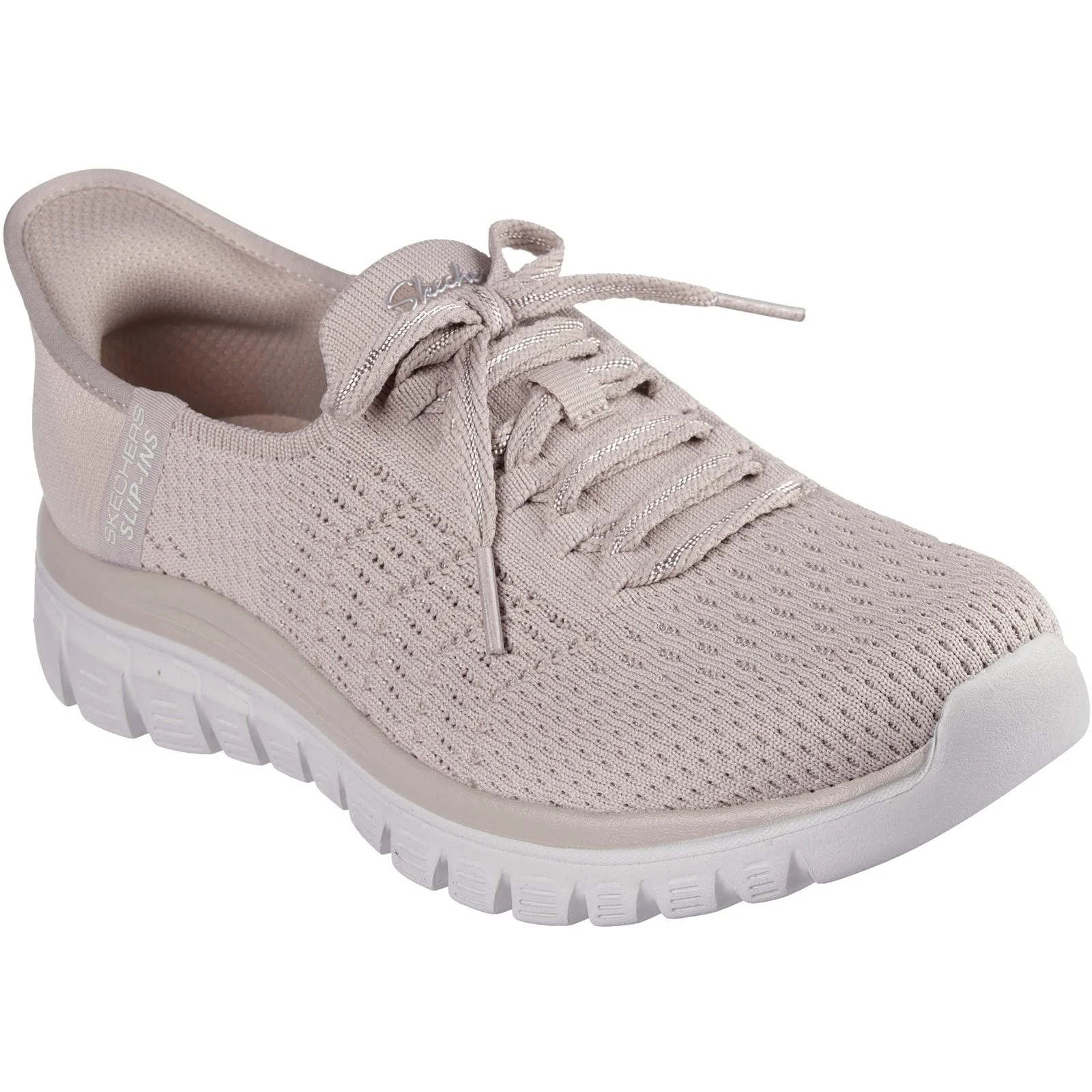 Skechers Womens Graceful First Blush Trainer Taupe - Image 5