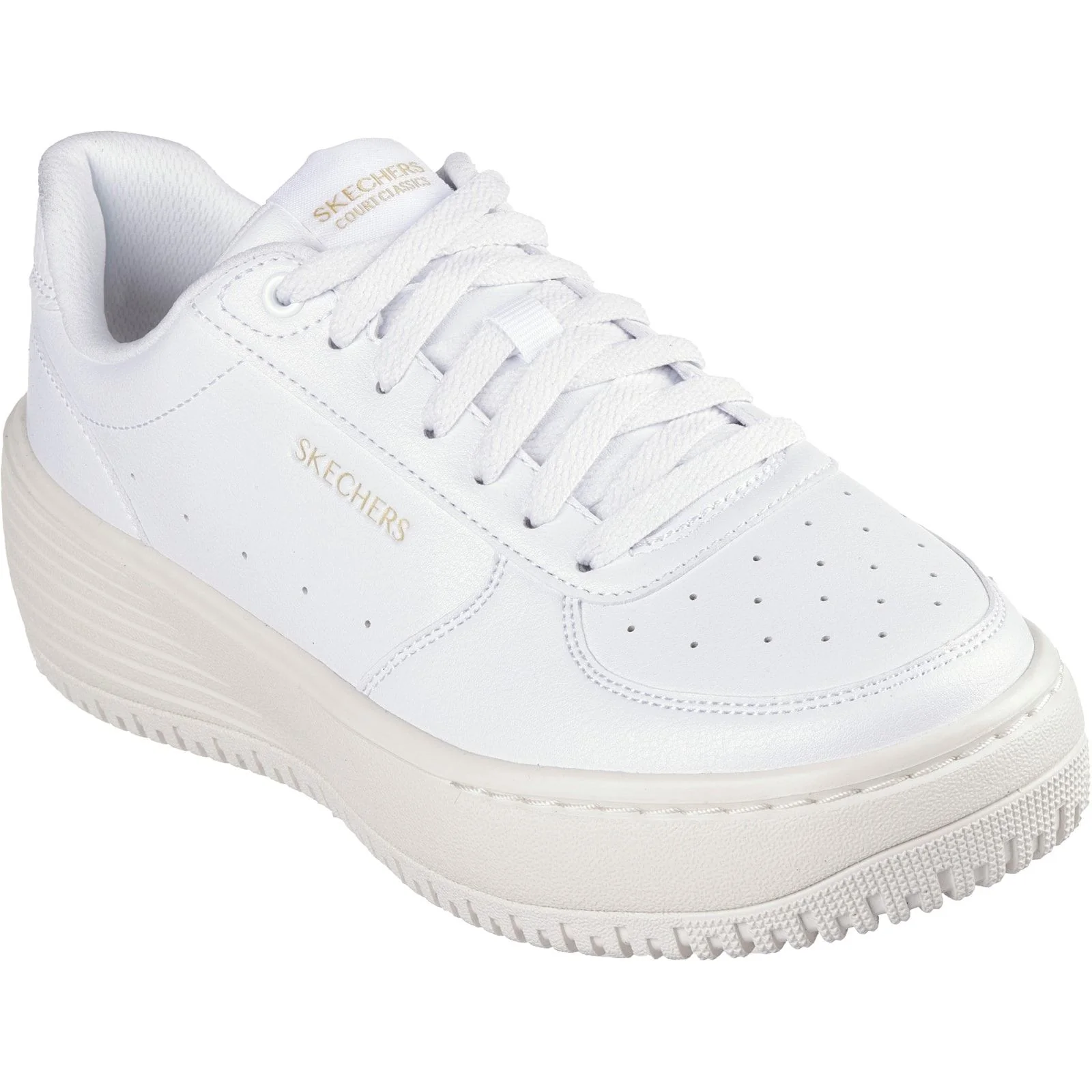 Skechers Womens Grand 92 - Be Lifted Shoes White/Natural - Image 5