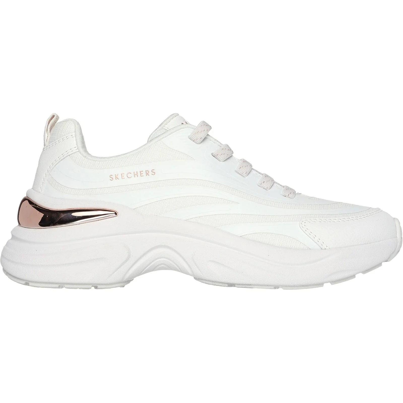 Skechers Womens Hazel Step N Flow Trainer White