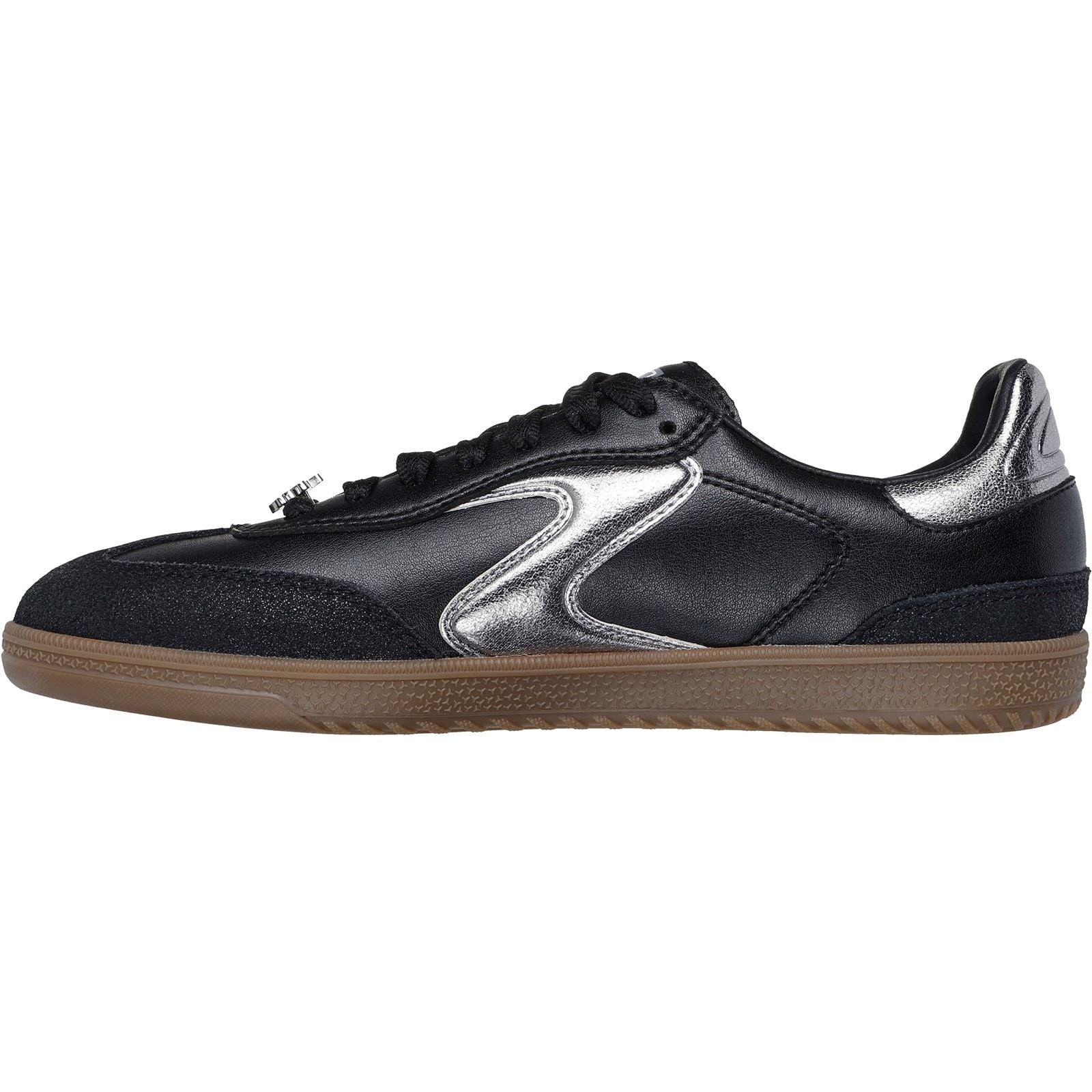 Skechers Womens Hotshot Cool Glow Trainer Black/Silver - Image 2