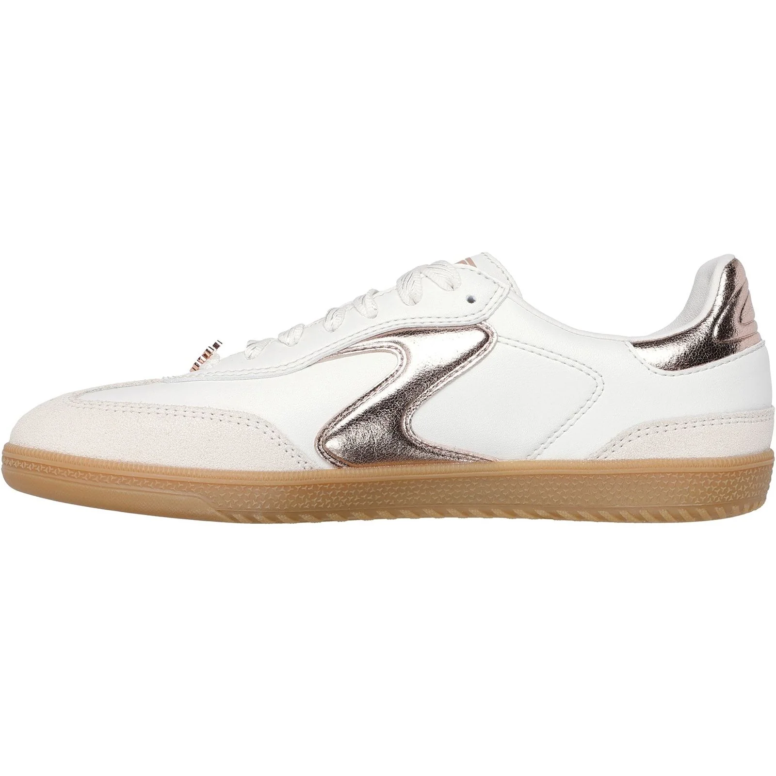 Skechers Womens Hotshot Cool Glow Trainer White/Rose Gold - Image 2