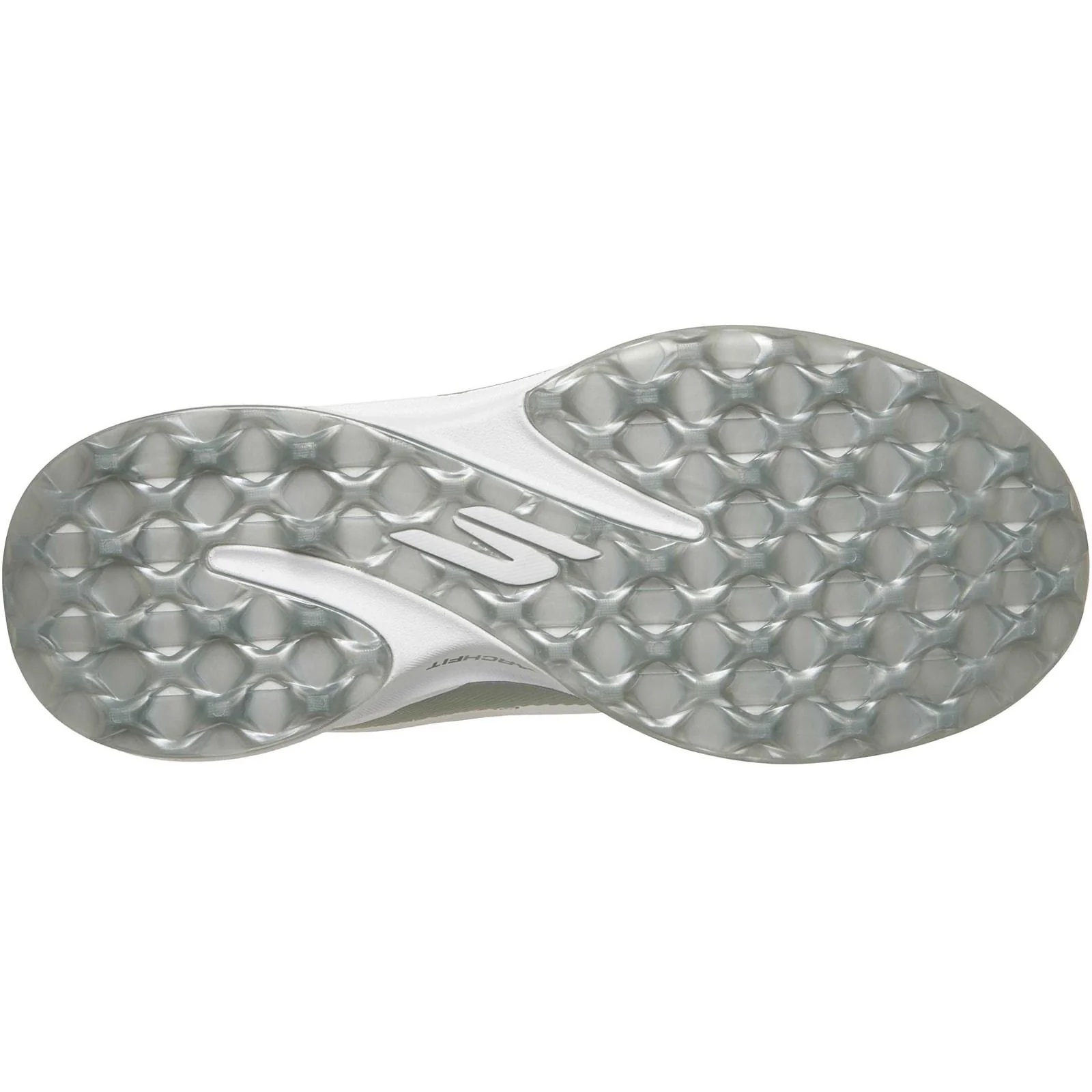 Skechers Womens Skechers Pure Slip Ins Golf Shoes White/Silver - Image 4