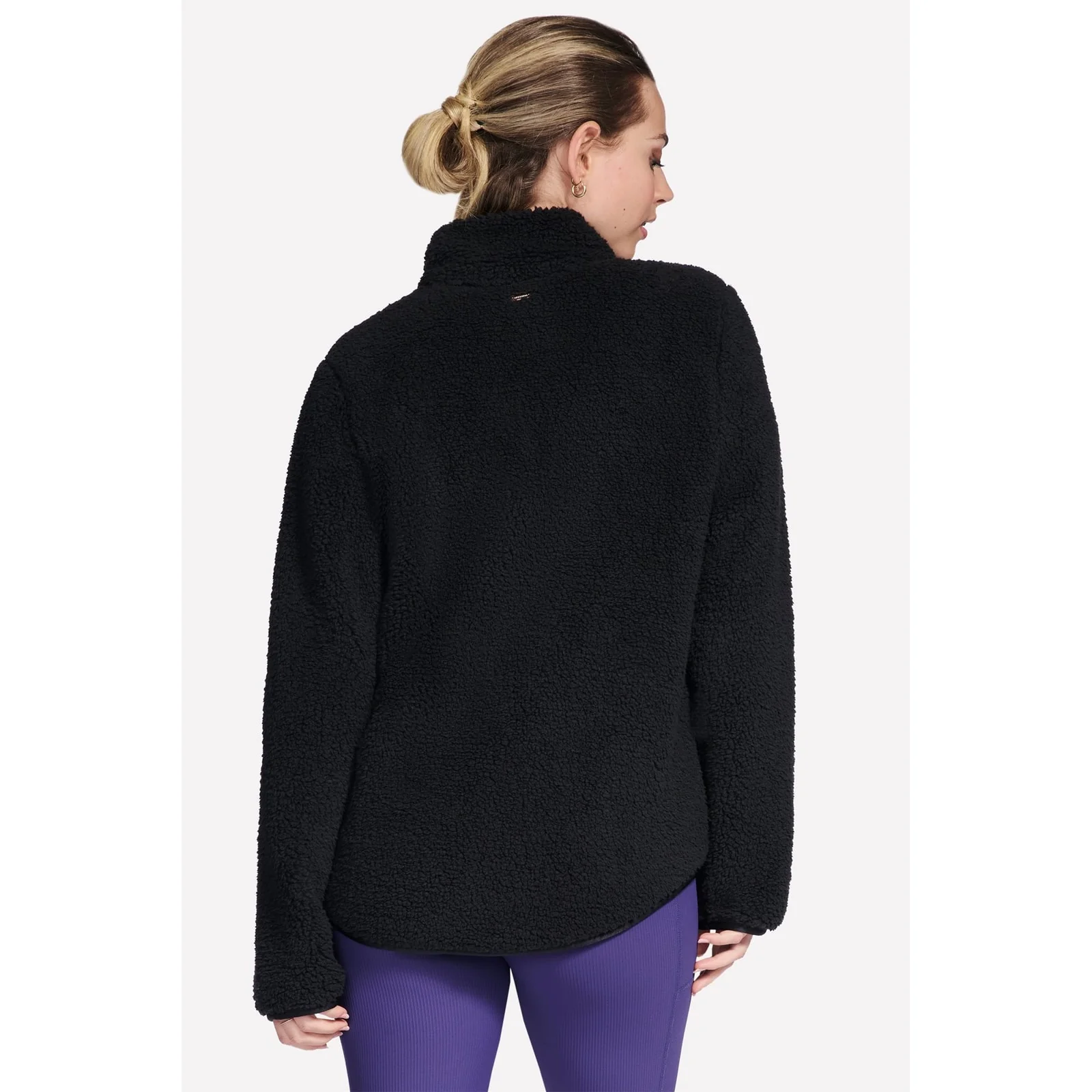 Skechers Womens Skech-Sherpa Jacket Black - Image 2