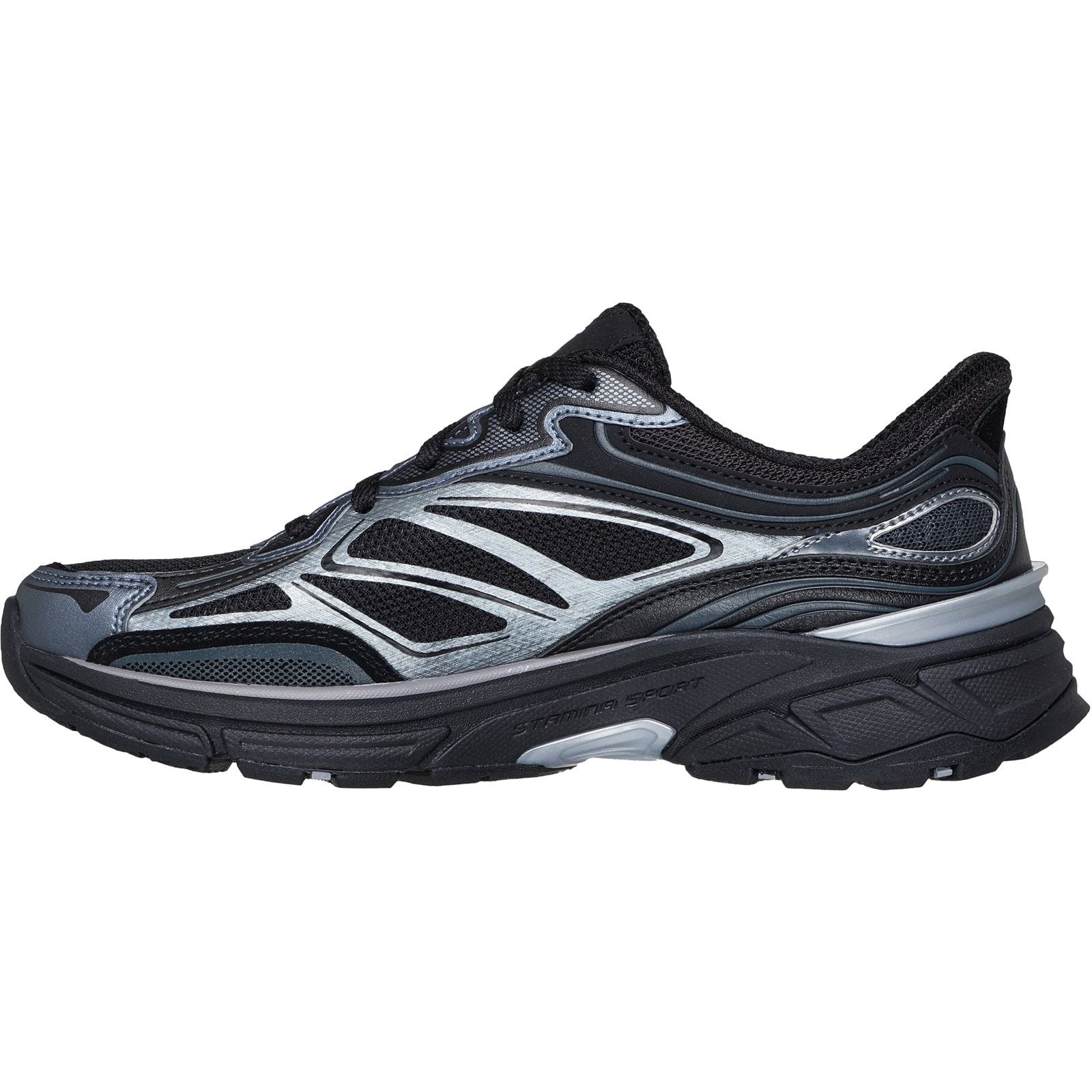 Skechers Womens Stamina Sport Trainer Black - Image 2