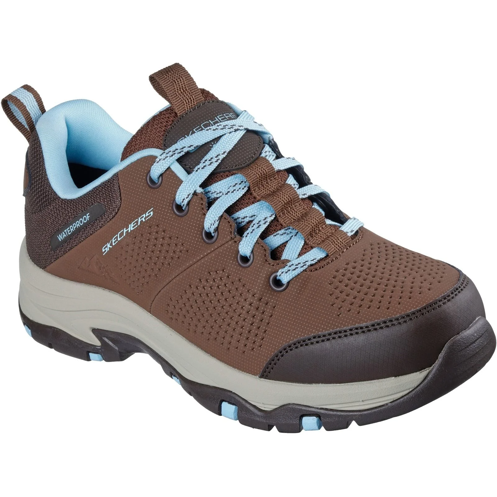 Skechers Womens Trego Trail Destiny Hiking Shoes Chocolate - Image 5