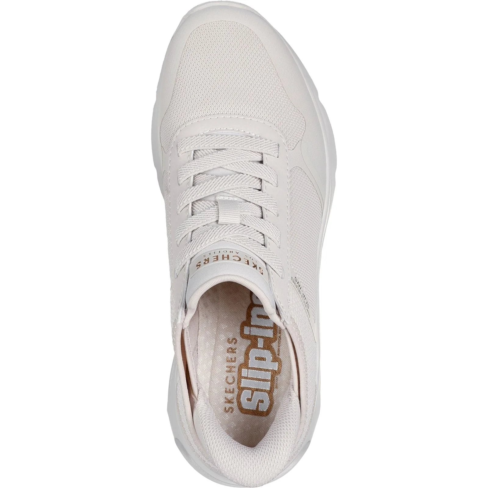 Skechers Womens Tres-Air Uno Easy Steppers Trainers Off White - Image 4