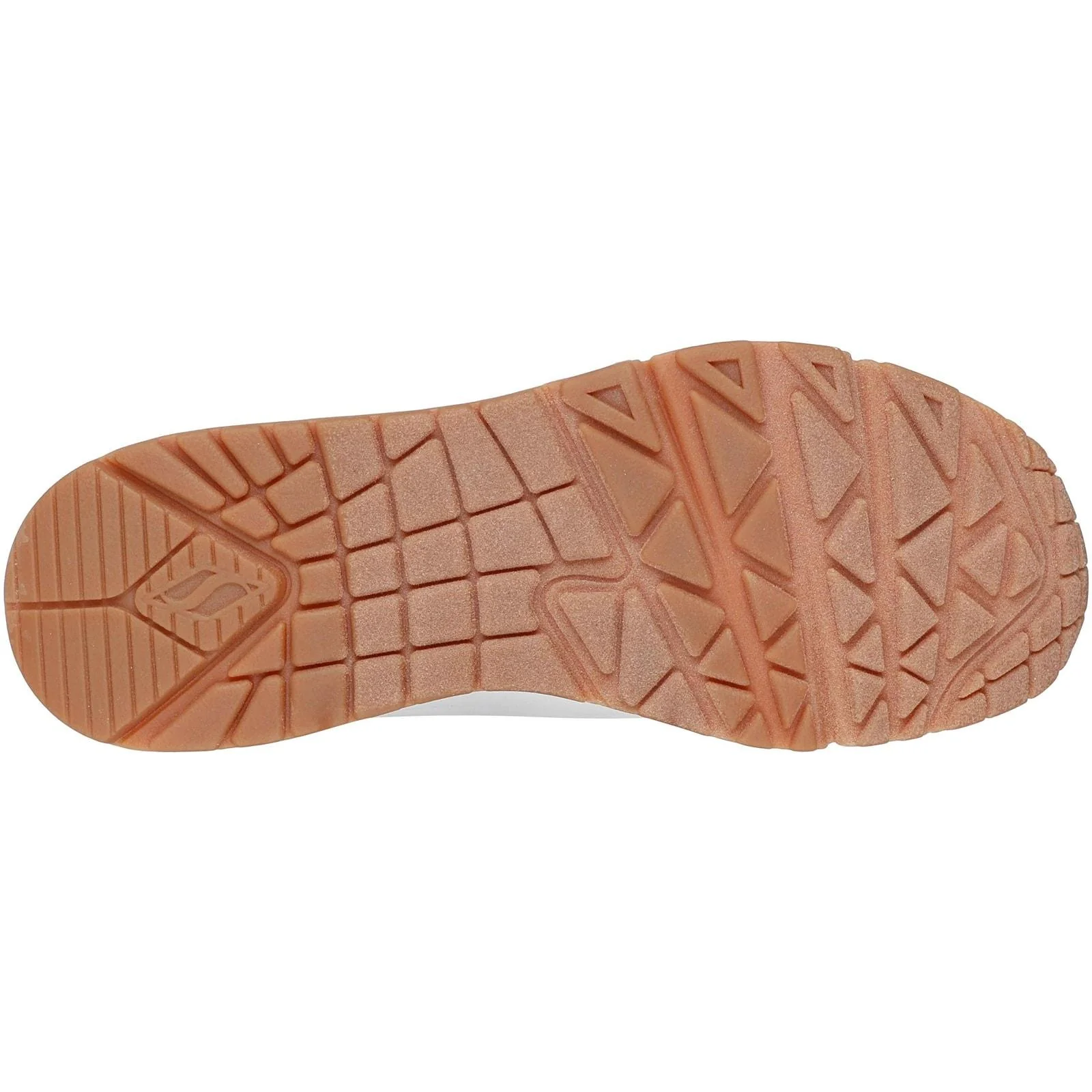 Skechers Womens UNO - Jungle Nite Trainer White/Leopard - Image 4