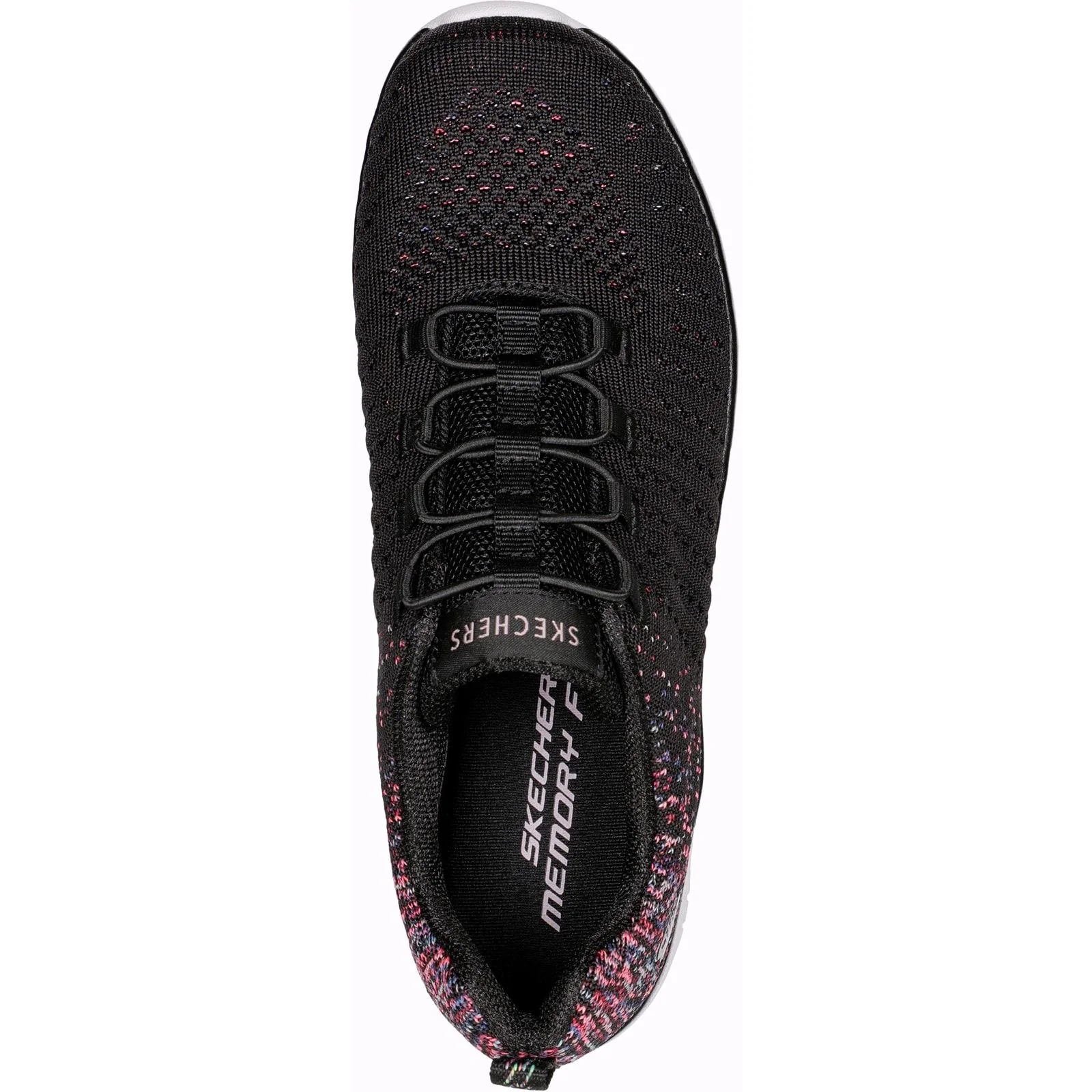 Skechers Womens Virtue Shoes Black/Pink - Image 4