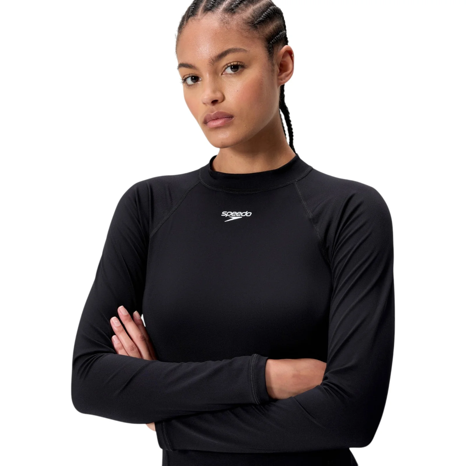 Speedo Endurance+ Womens Long-Sleeve Rashguard Top - Image 3