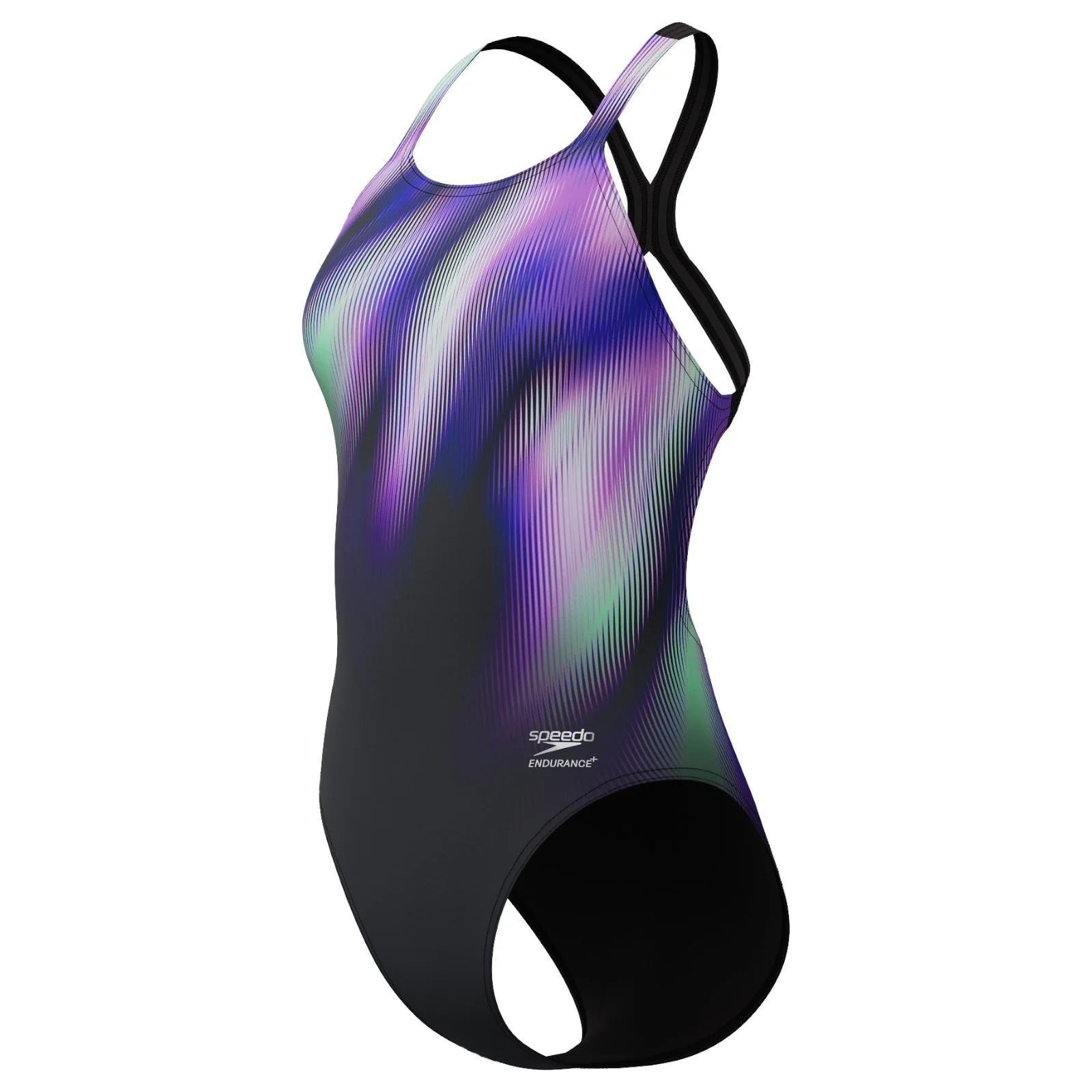 Speedo Womens Placement Print Powerback Swimsuit - Image 4
