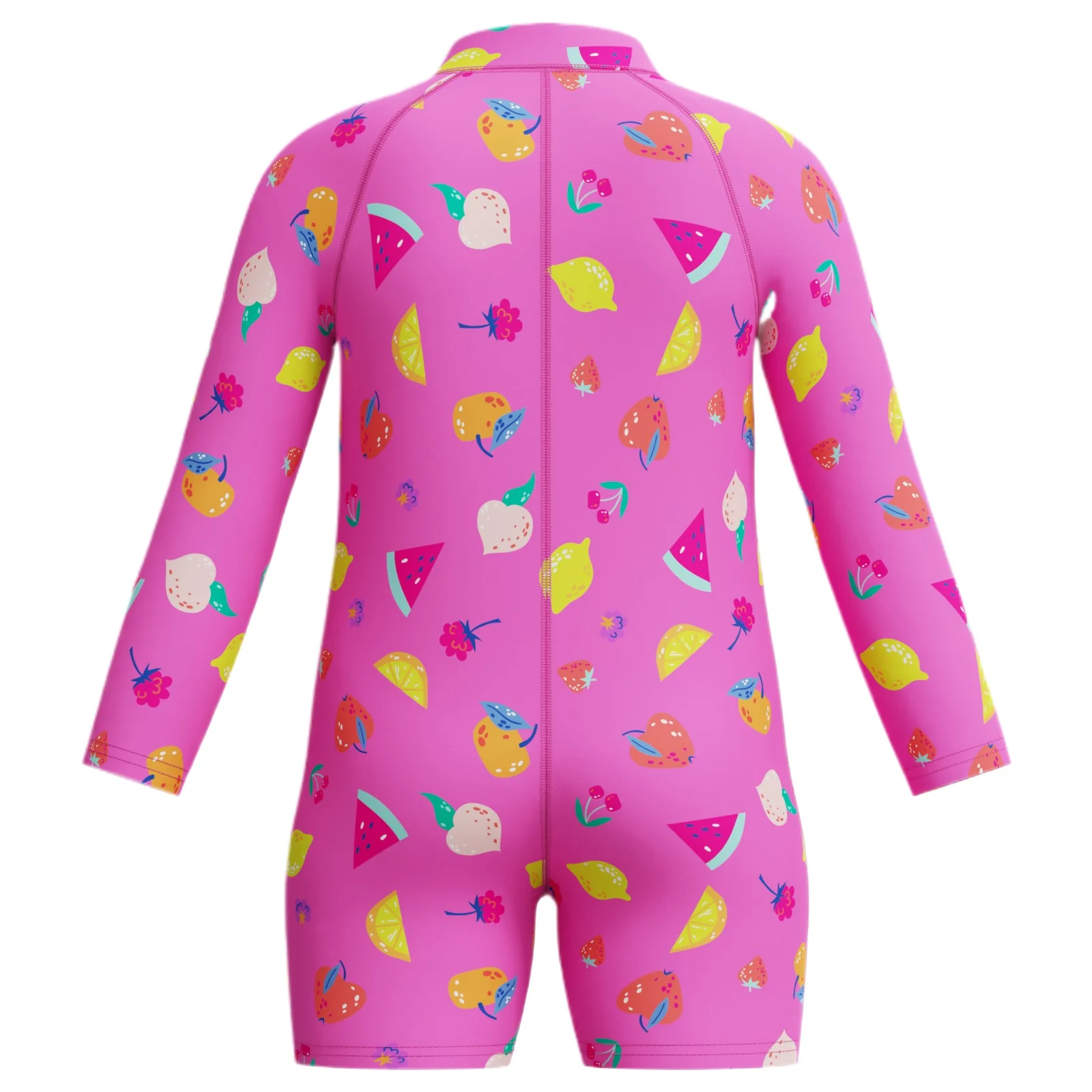 Speedo Junior Long Sleeve Print One Piece Zip Swimsuit - Image 3