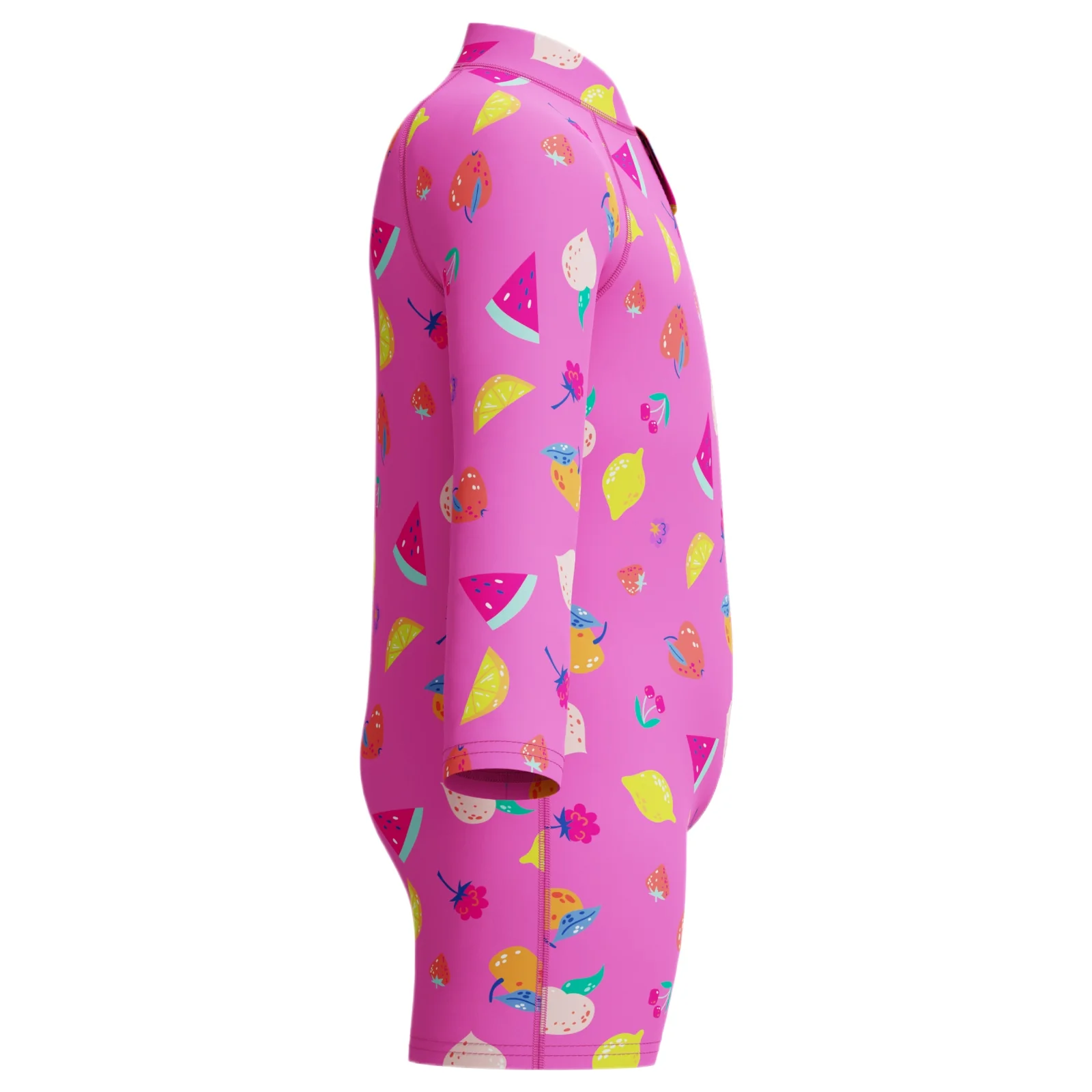 Speedo Junior Long Sleeve Print One Piece Zip Swimsuit - Image 4