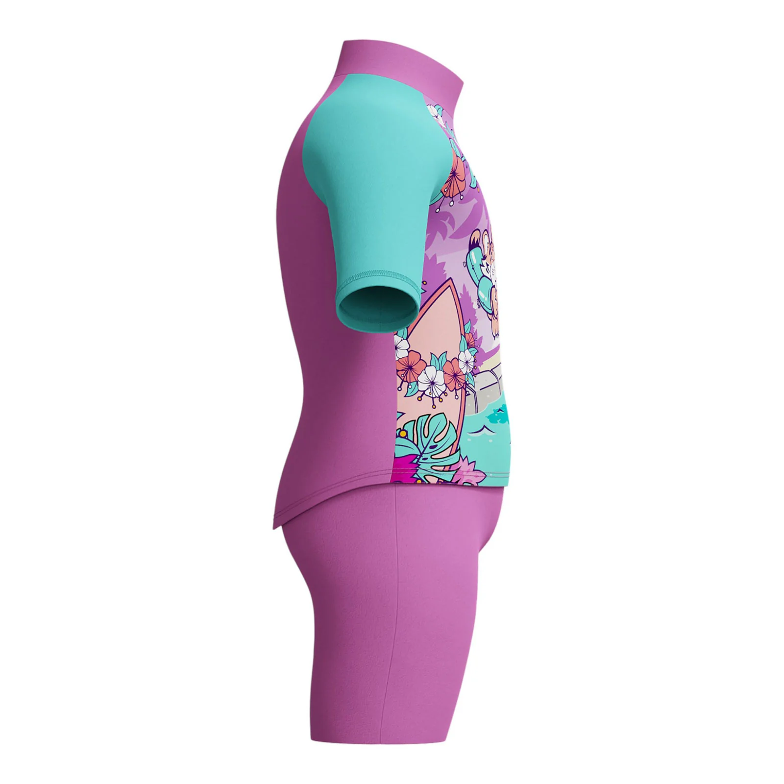 Speedo Learn to Swim Sun Protection Infant Girls Top &amp; Short Set - Image 2