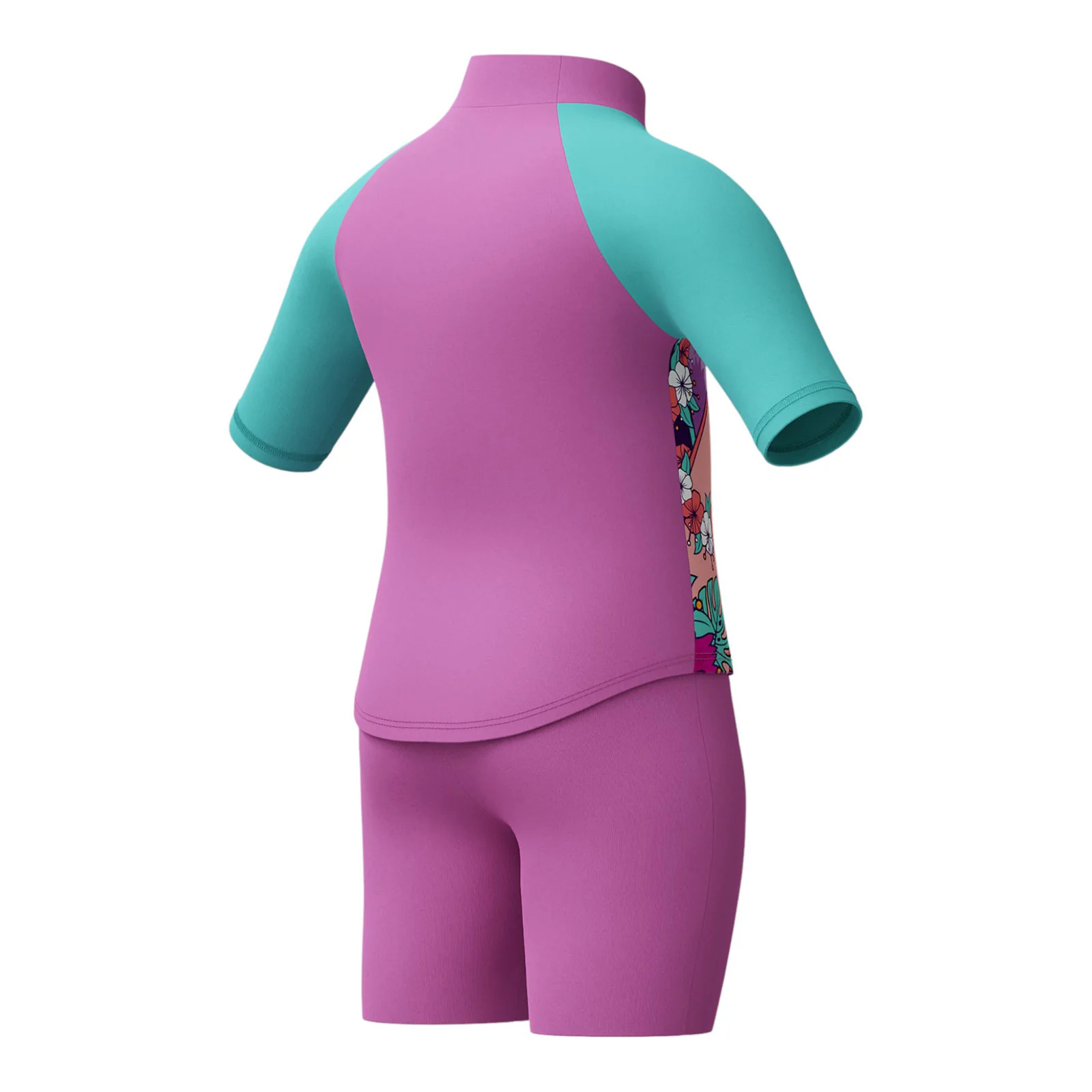 Speedo Learn to Swim Sun Protection Infant Girls Top &amp; Short Set - Image 3