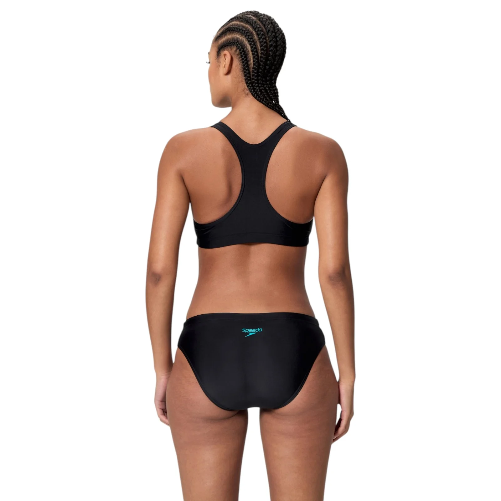 Speedo Colourblock Splice 2.0 Womens Racerback Bikini Set - Image 2