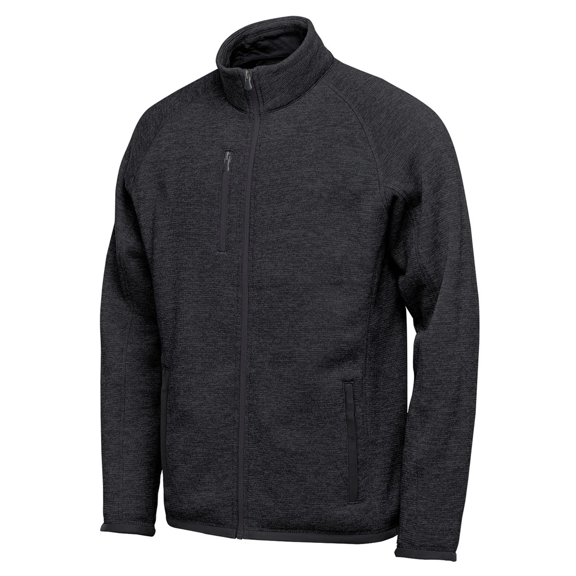 Stormtech Mens Avalante Heather Full Zip Fleece Jacket Black - Image 3