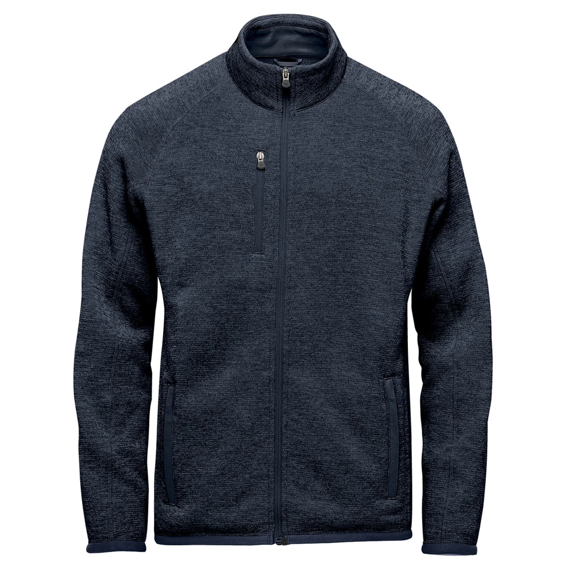 Stormtech Mens Avalante Heather Full Zip Fleece Jacket Navy