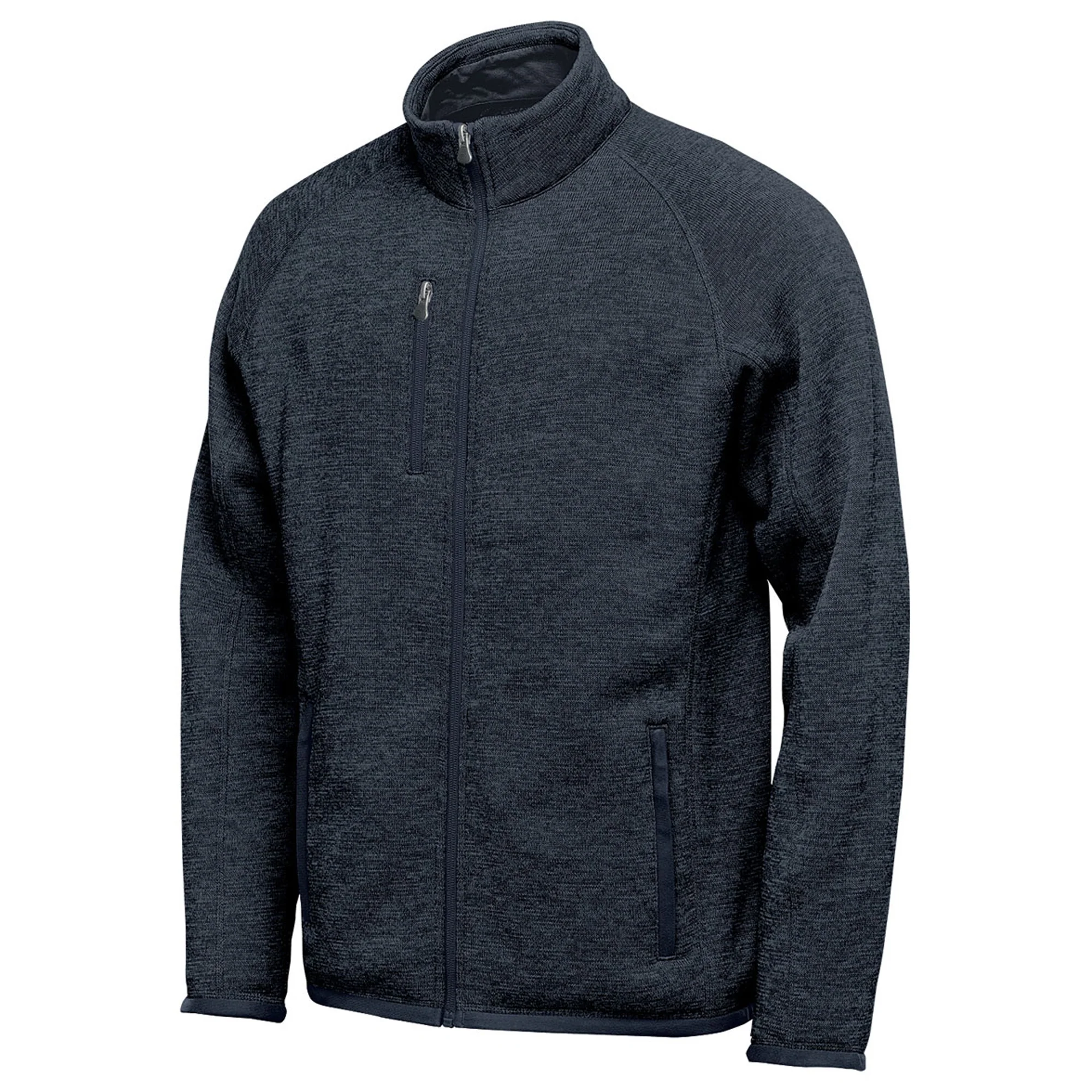 Stormtech Mens Avalante Heather Full Zip Fleece Jacket Navy - Image 3