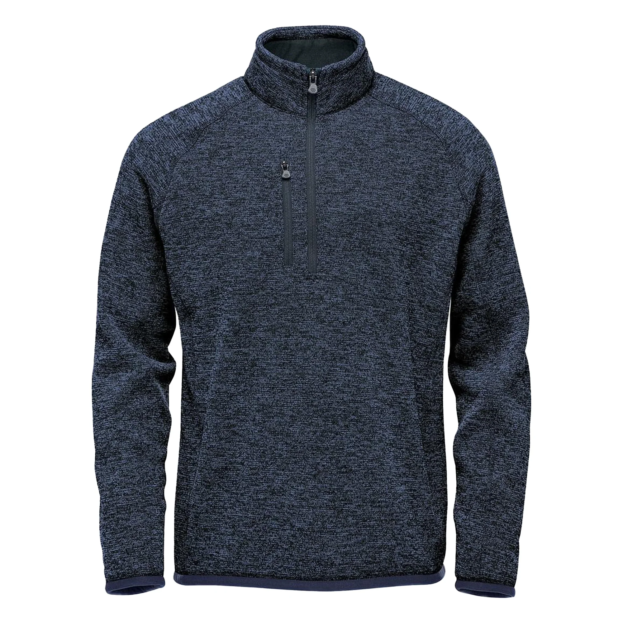 Stormtech Mens Avalante Heather Quarter Zip Fleece Top Navy