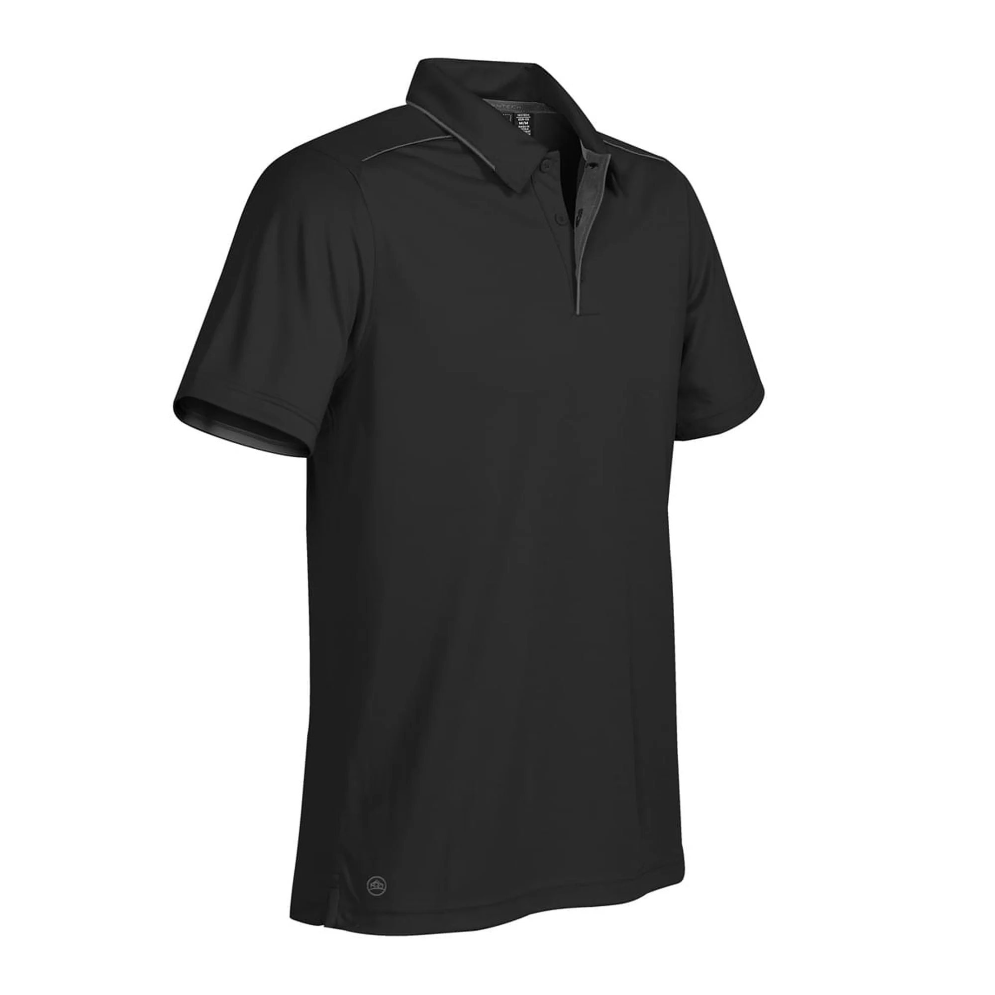 Stormtech Mens Inertia Sport Polo Shirt Black - Image 3
