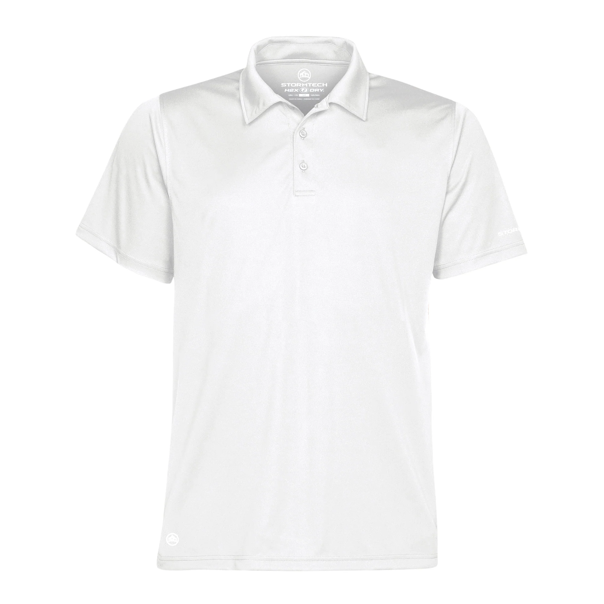 Stormtech Mens Short Sleeve Sports Performance Polo Shirt White