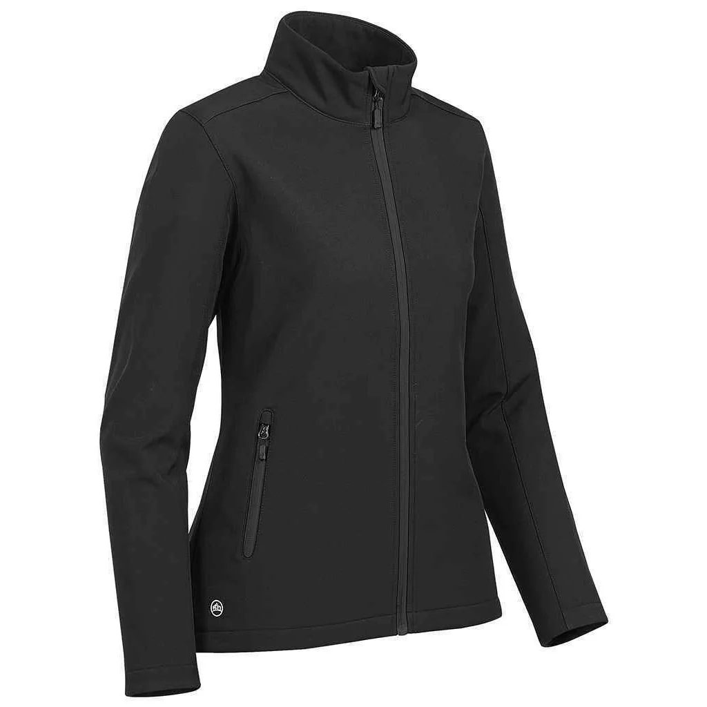 Stormtech Womens Orbiter Soft Shell Jacket Black/Carbon - Image 2