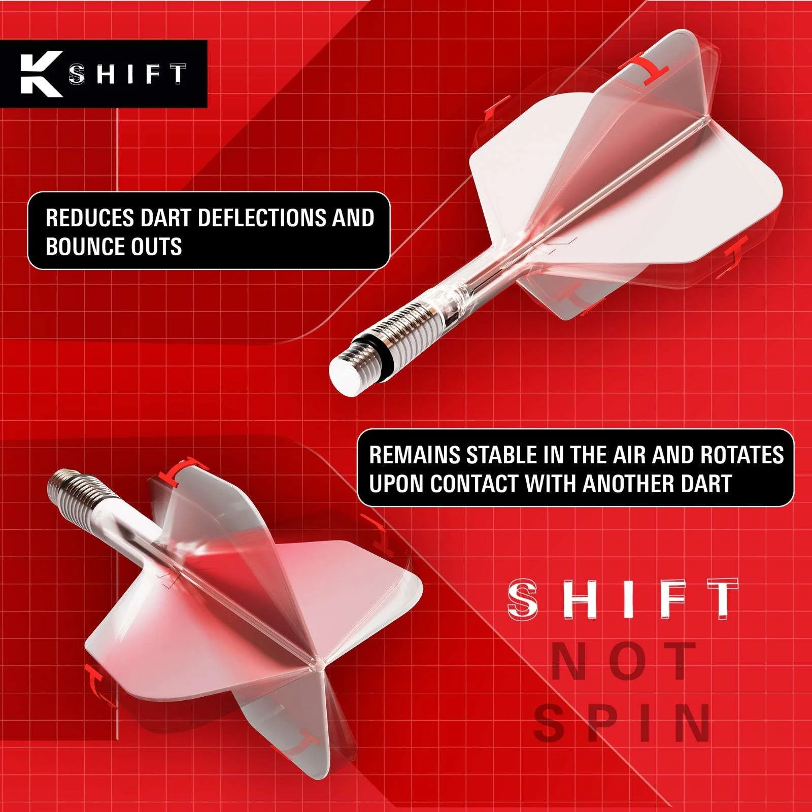 Target KShift NO.2 Dart Flight and Shaft System - 26mm - Image 3